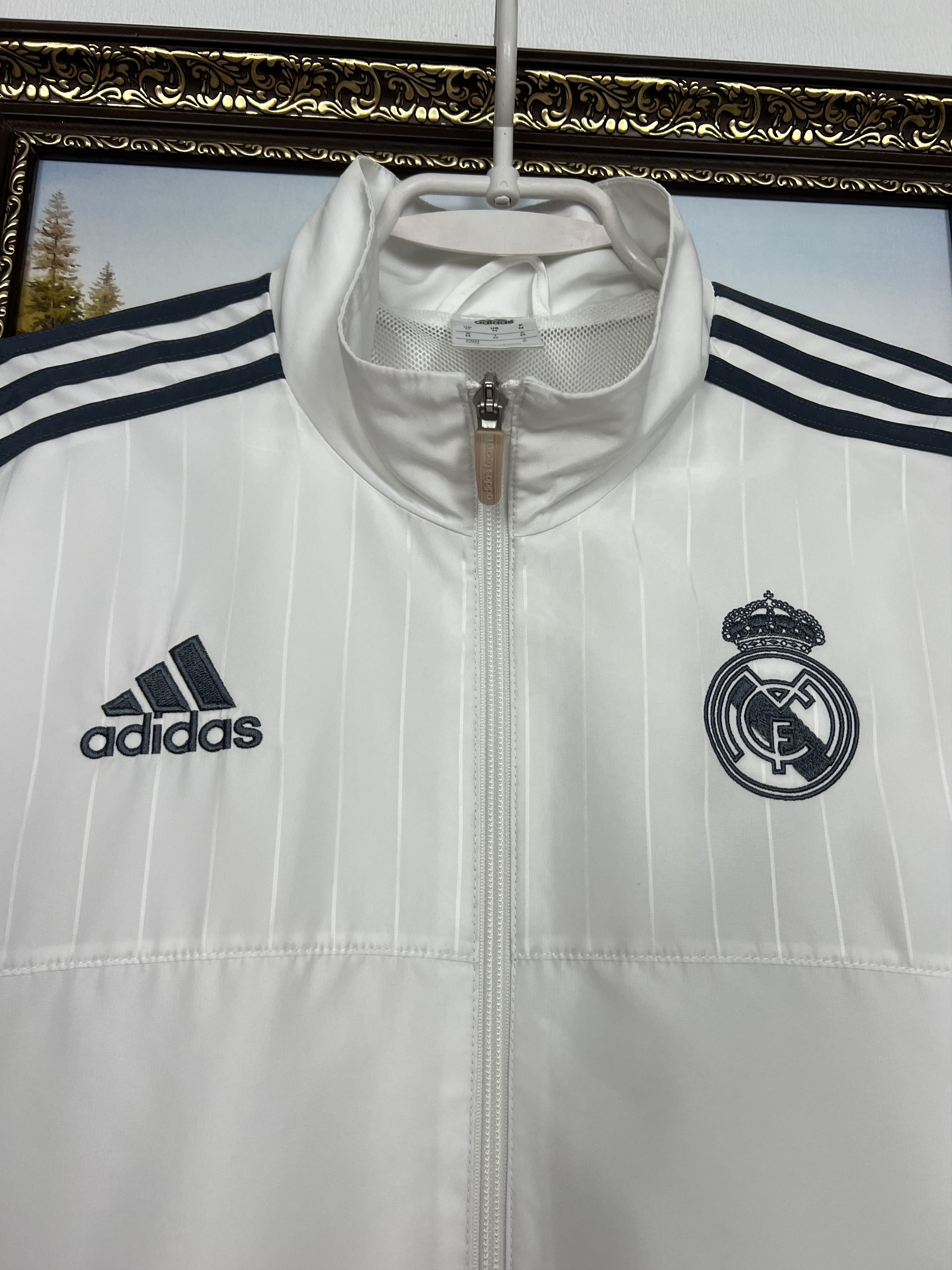Adidas Adidas Real Madrid Football Jacket Soccer Track Top Zip Rare Size US M / EU 48-50 / 2 - 3 Thumbnail