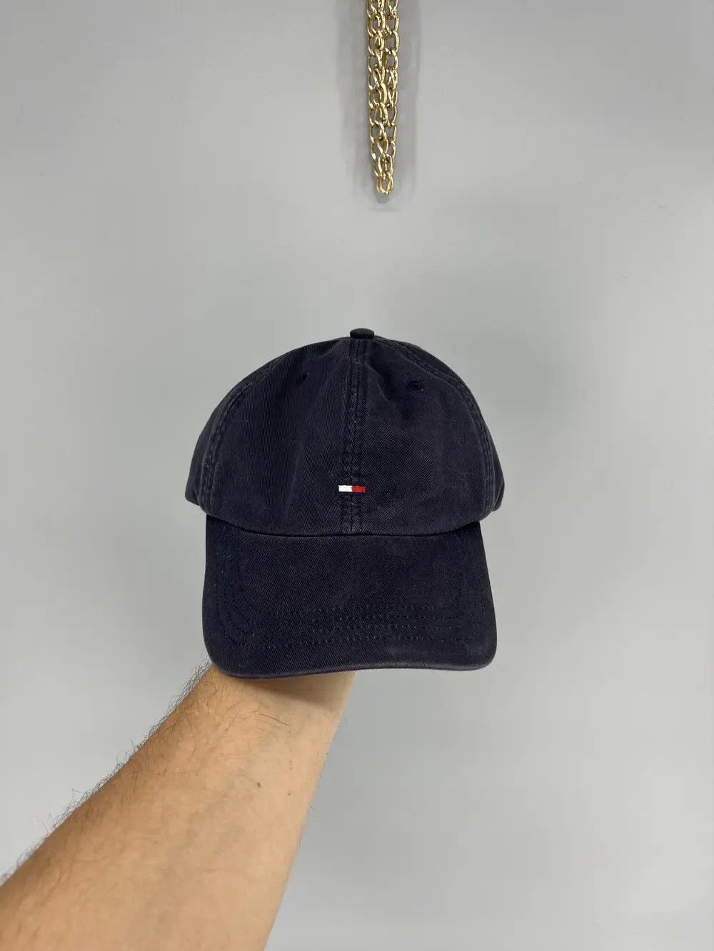 Tommy Hilfiger VINTAGE Tommy Hilfiger Hat Cap Snap Back Navy Flag Logo 90s Size ONE SIZE - 1 Thumbnail