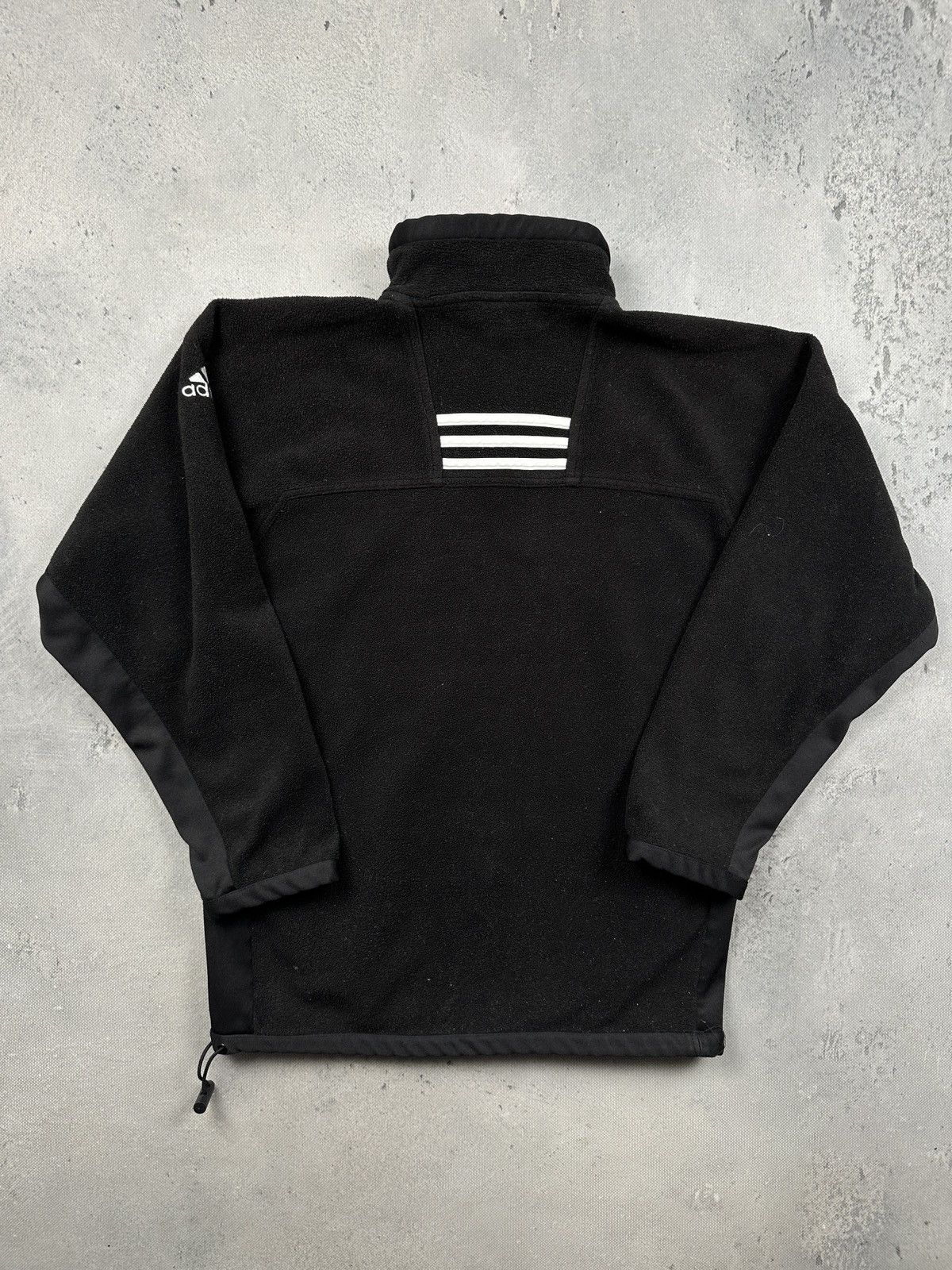 Adidas Adidas Vintage 90s Outdoor Black Fleece Quarter Zip Pullover Size US S / EU 44-46 / 1 - 2 Thumbnail