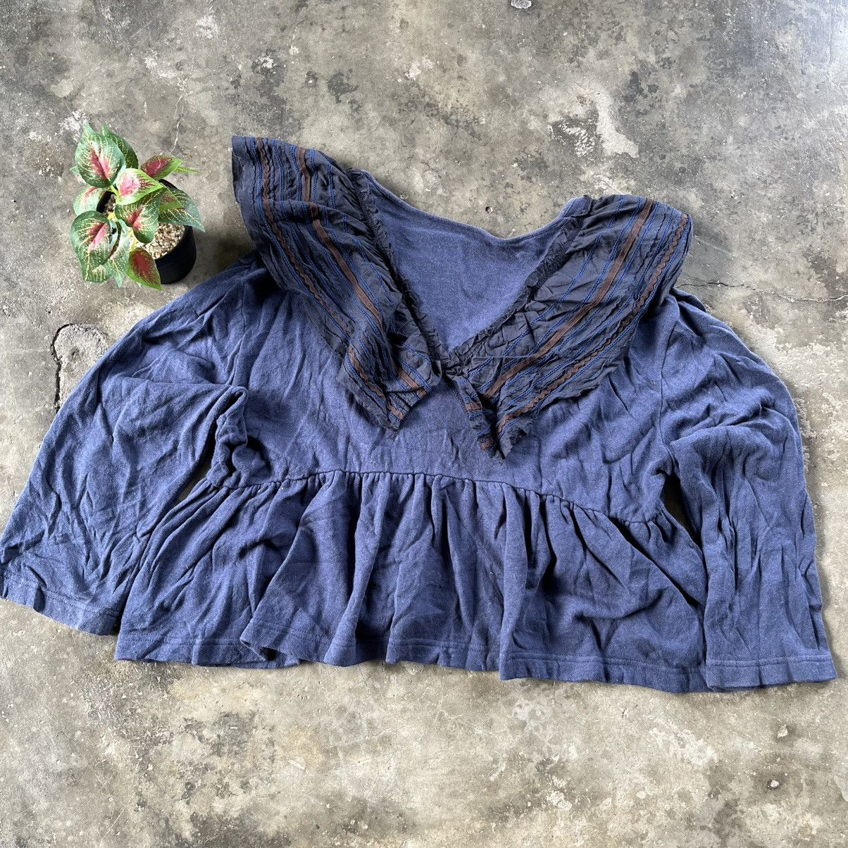 Designer × Issey Miyake × Ne-Net 💋STEALS💋Ne-Net Crop Tops Renda Long Sleeve Size ONE SIZE - 2 Thumbnail