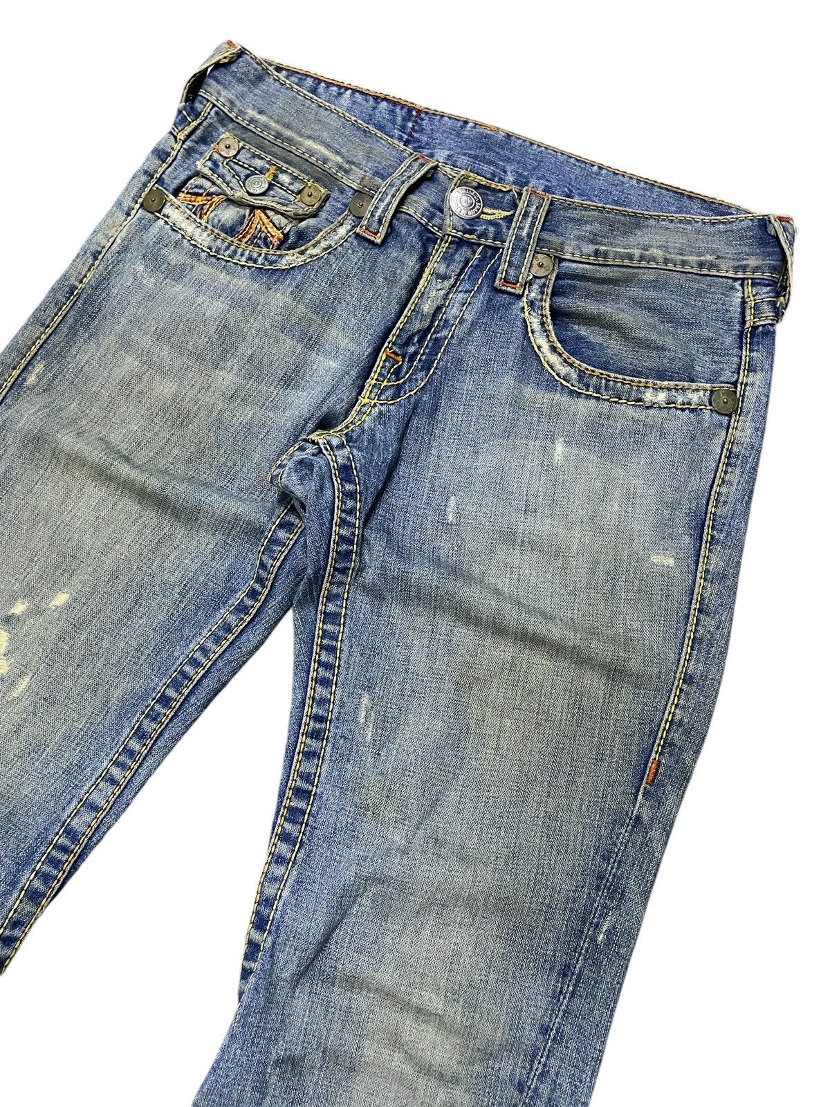 Hysteric Glamour × True Religion True Religion Rainbow Joey Heavy Stitched Distressed Jeans Size US 32 / EU 48 - 3 Thumbnail