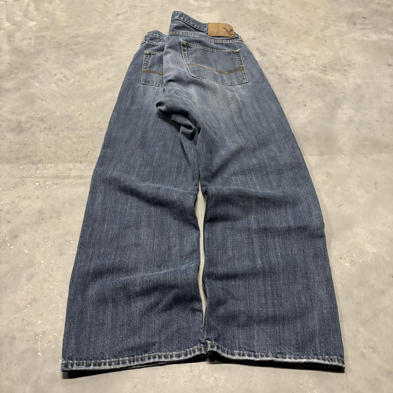 Japanese Brand × Vintage Crazy Vintage Y2K/2000s Grunge Dark Wash Denim Jeans! Size US 36 / EU 52 - 4 Thumbnail