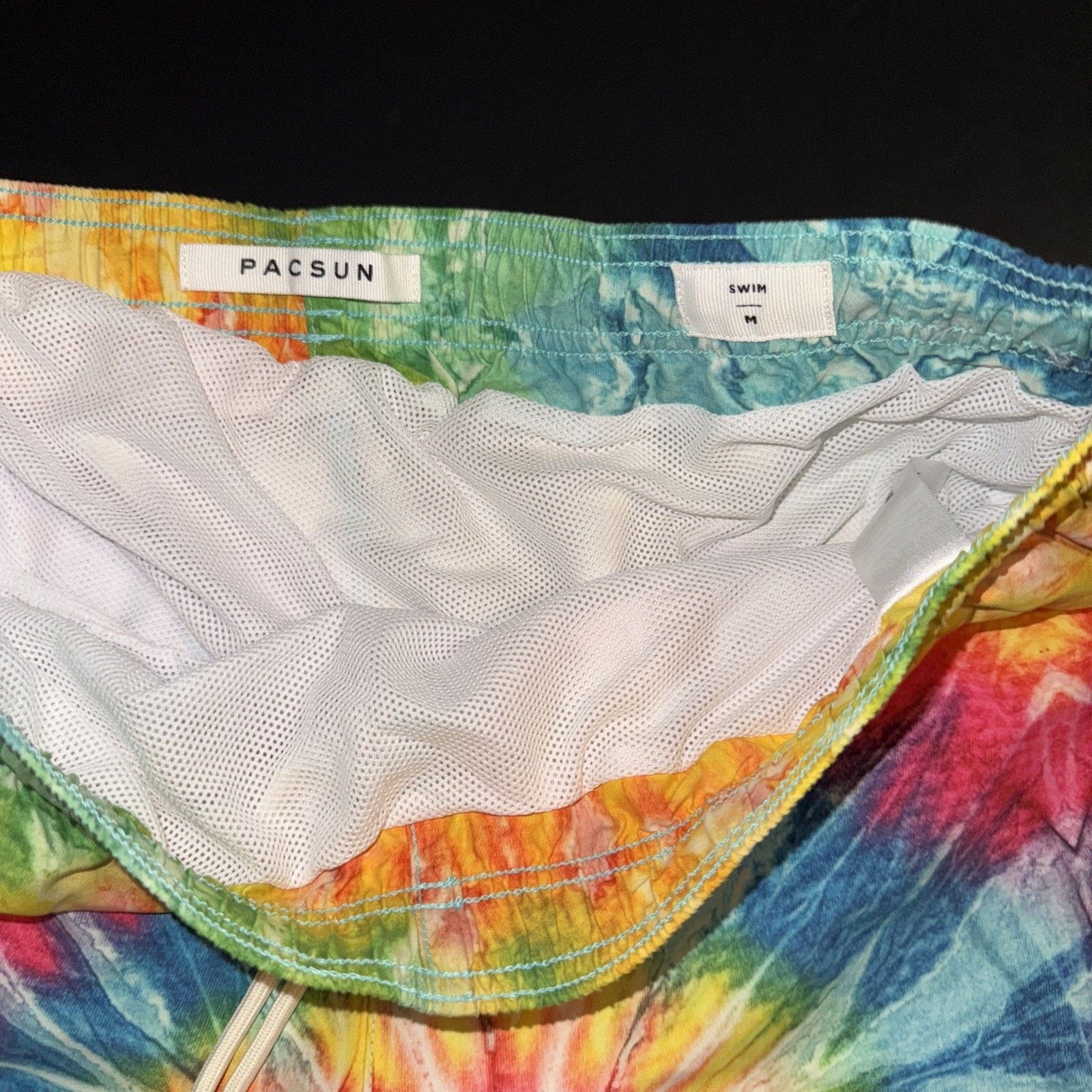Pacsun NWT PacSun Size Medium Swim Shorts Tie Dye Drawstring Waist Size US 29 - 3 Thumbnail