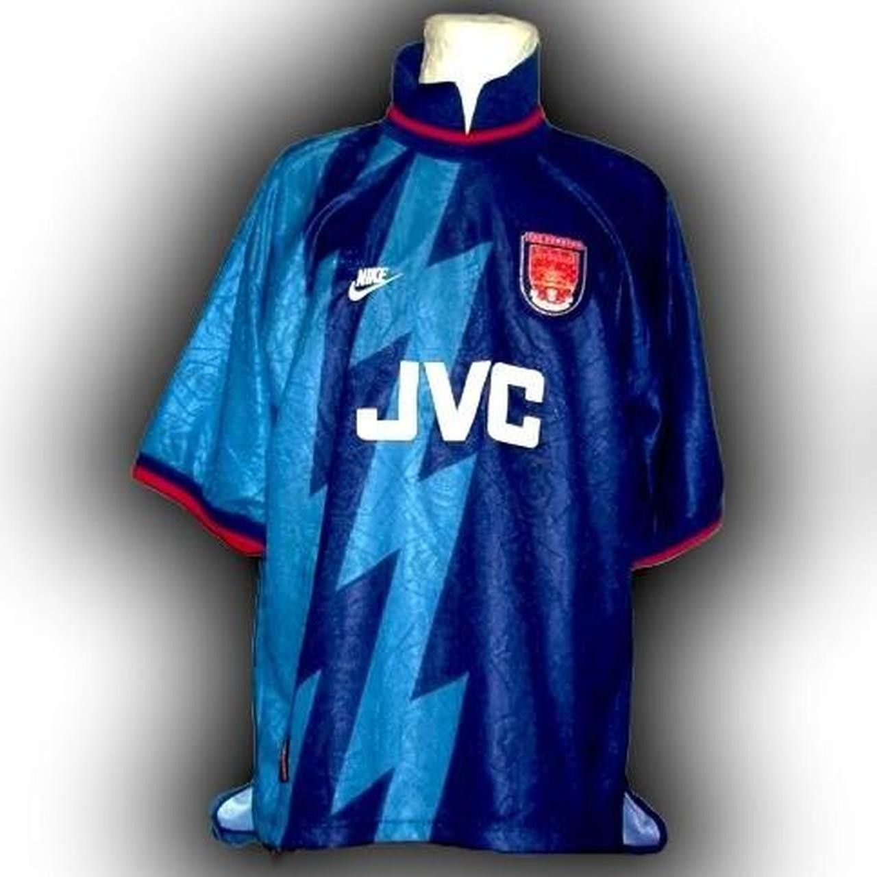 Nike Fc Arsenal England 1995 1996 Away Shirt Jersey Size US XL / EU 56 / 4 - 1 Thumbnail