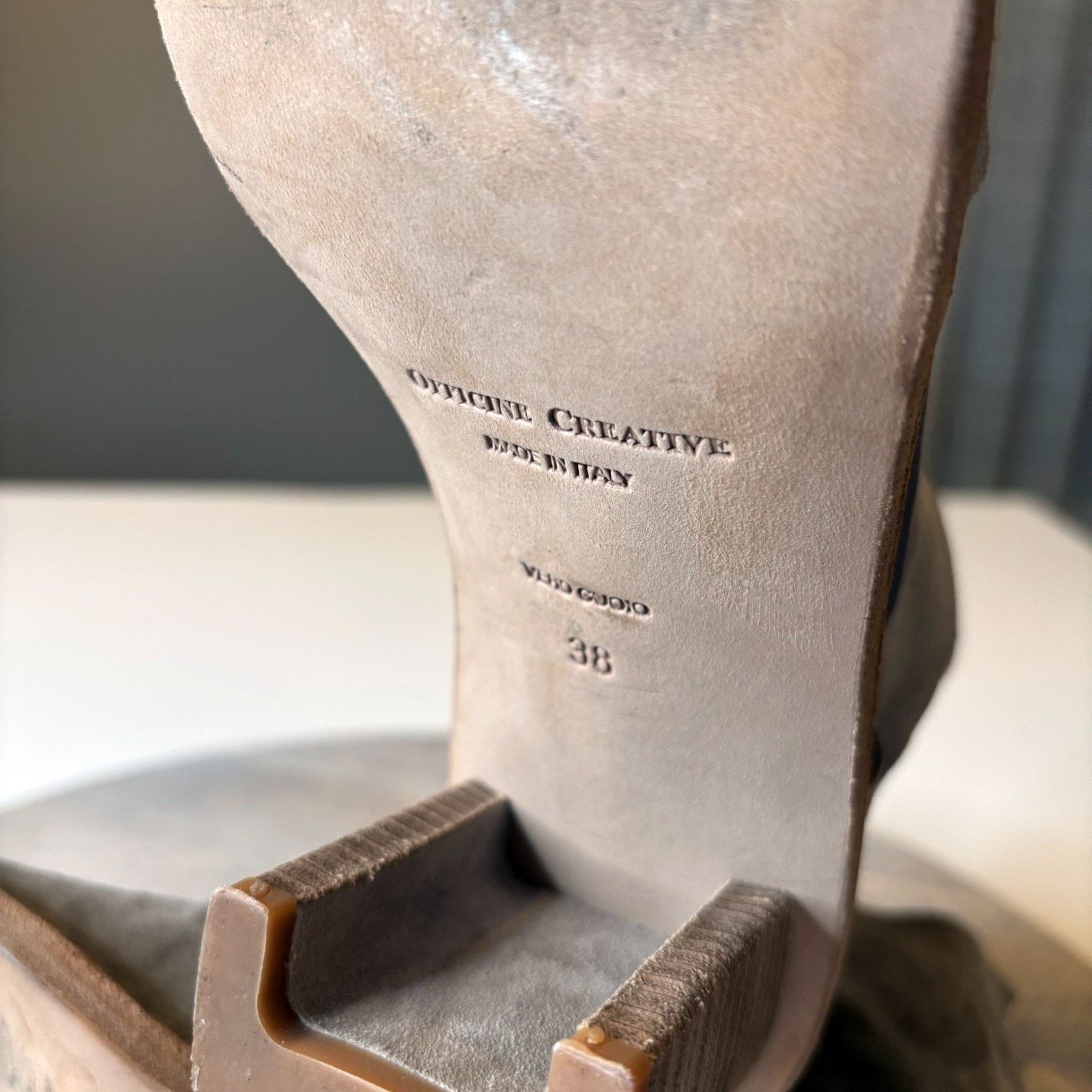 Officine Creative Officine Creative Suede Peep-Toe Ankle Bootie EU 38 US 8 Size US 8 / IT 38 - 9 Thumbnail