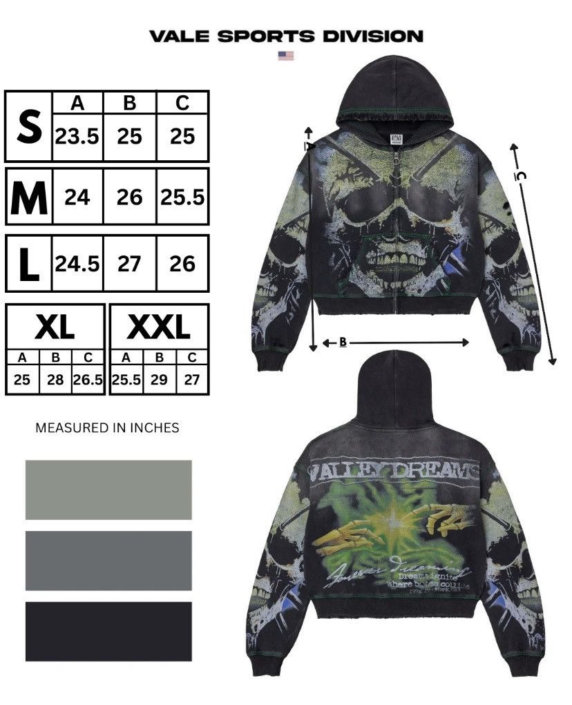 Vale 💀Vale Gravedigger Zip Up💀 Size US XL / EU 56 / 4 - 6 Thumbnail