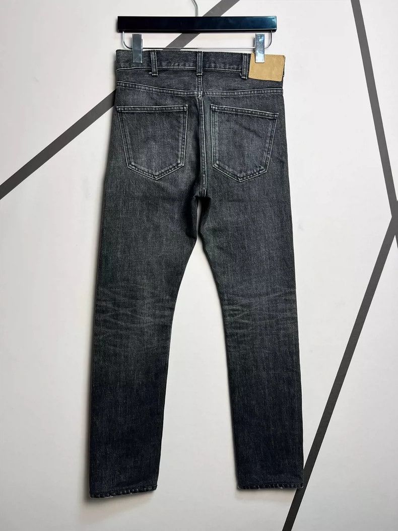Celine Celine 23 Spring/Summer Smoky Black Washed Slim Straight Le Size US 27 - 2 Thumbnail