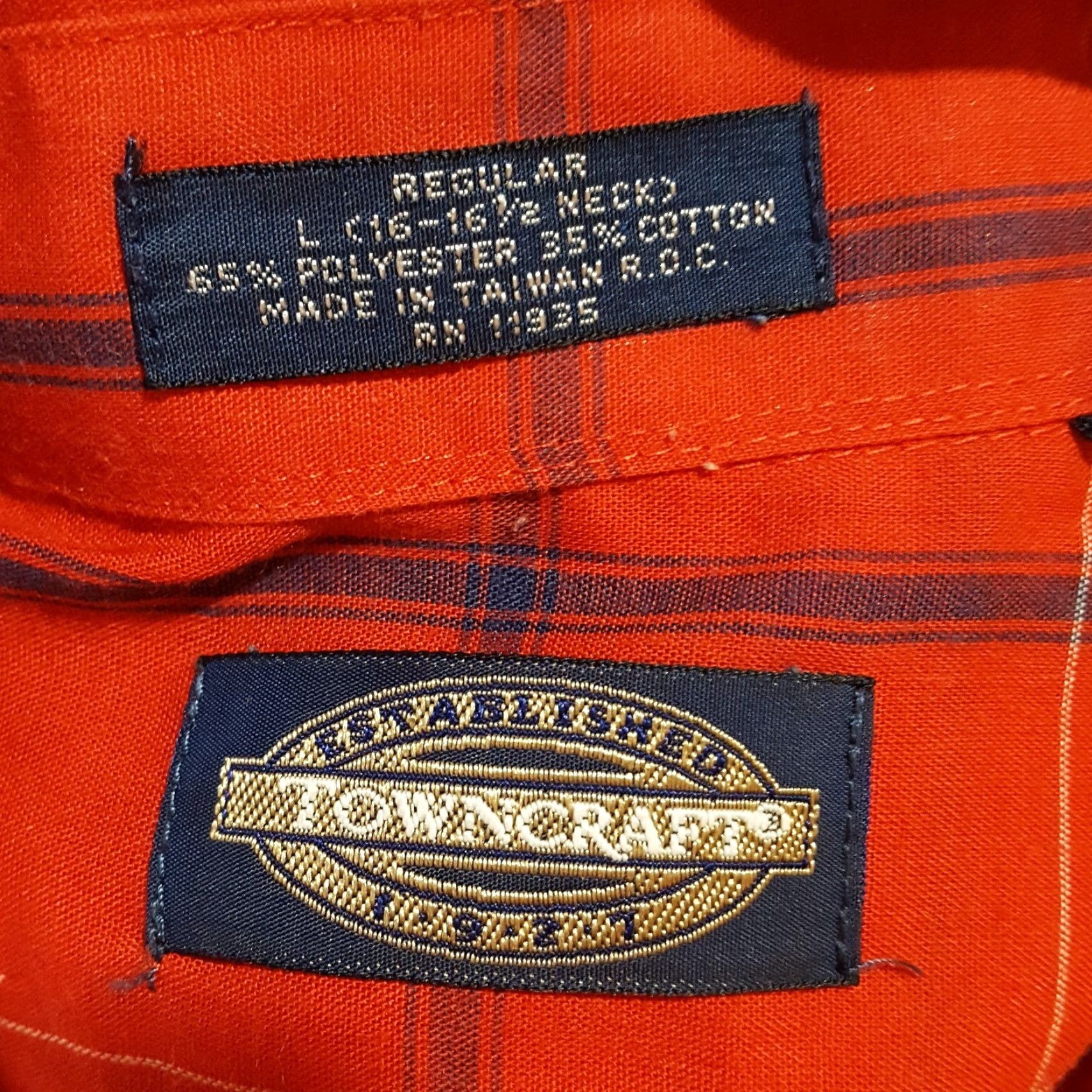 Vintage VINTAGE TownCraft Red Plaid Button-Up Western Shirt Men's Large 70s Rockabilly Size US L / EU 52-54 / 3 - 5 Thumbnail