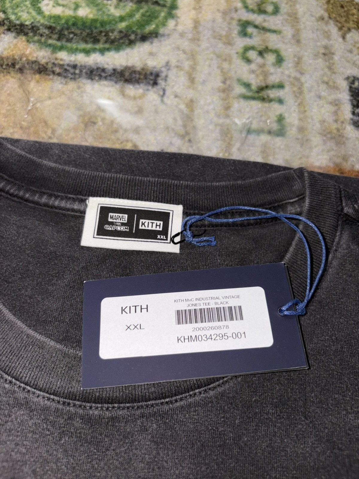 Kith × Marvel Comics KITH MVC INDUSTRIAL VINTAGE JONES TEE - BLACK Size US XXL / EU 58 / 5 - 5 Thumbnail