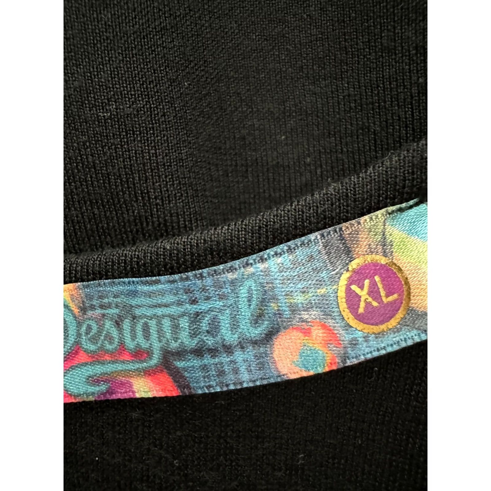 Desigual Desigual Dress Womens XL A-Line Short Multicoloured 37V2143 Black? Size XL / US 12-14 / IT 48-50 - 7 Thumbnail