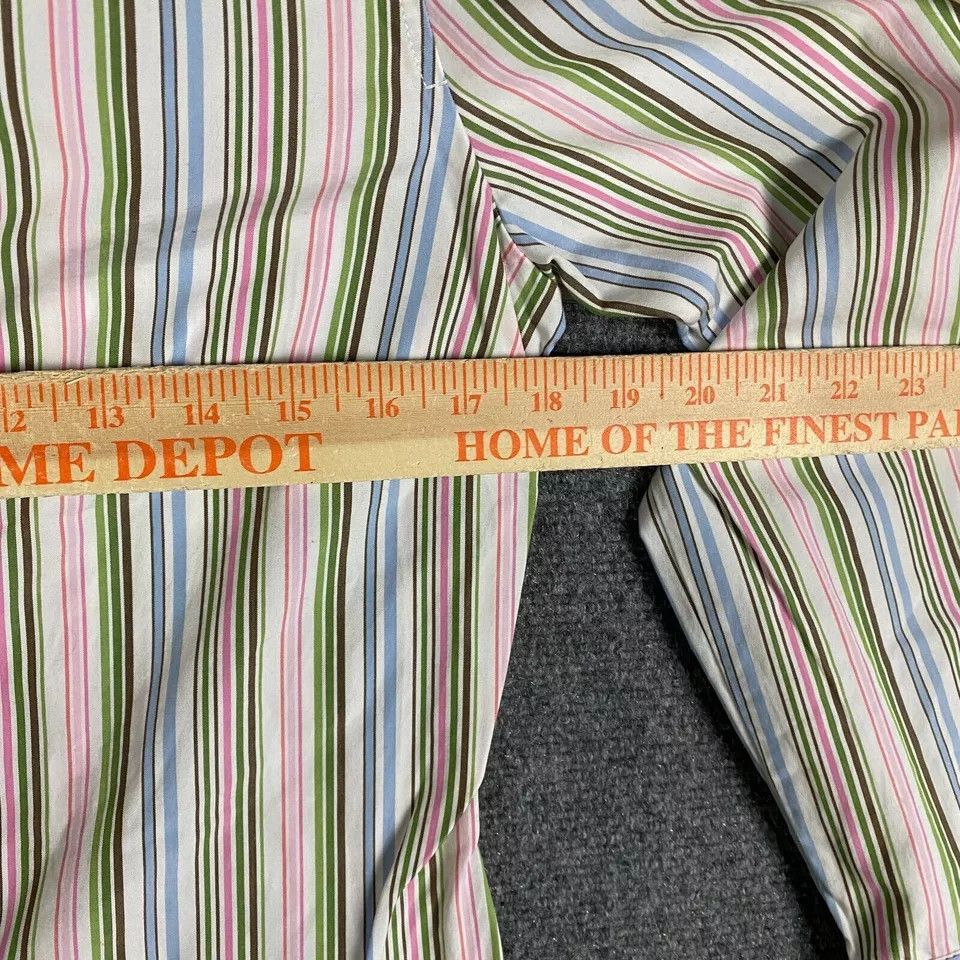 J.Crew J Crew Button Up Top Women's Small Long Sleeve Striped S Size S / US 4 / IT 40 - 4 Thumbnail