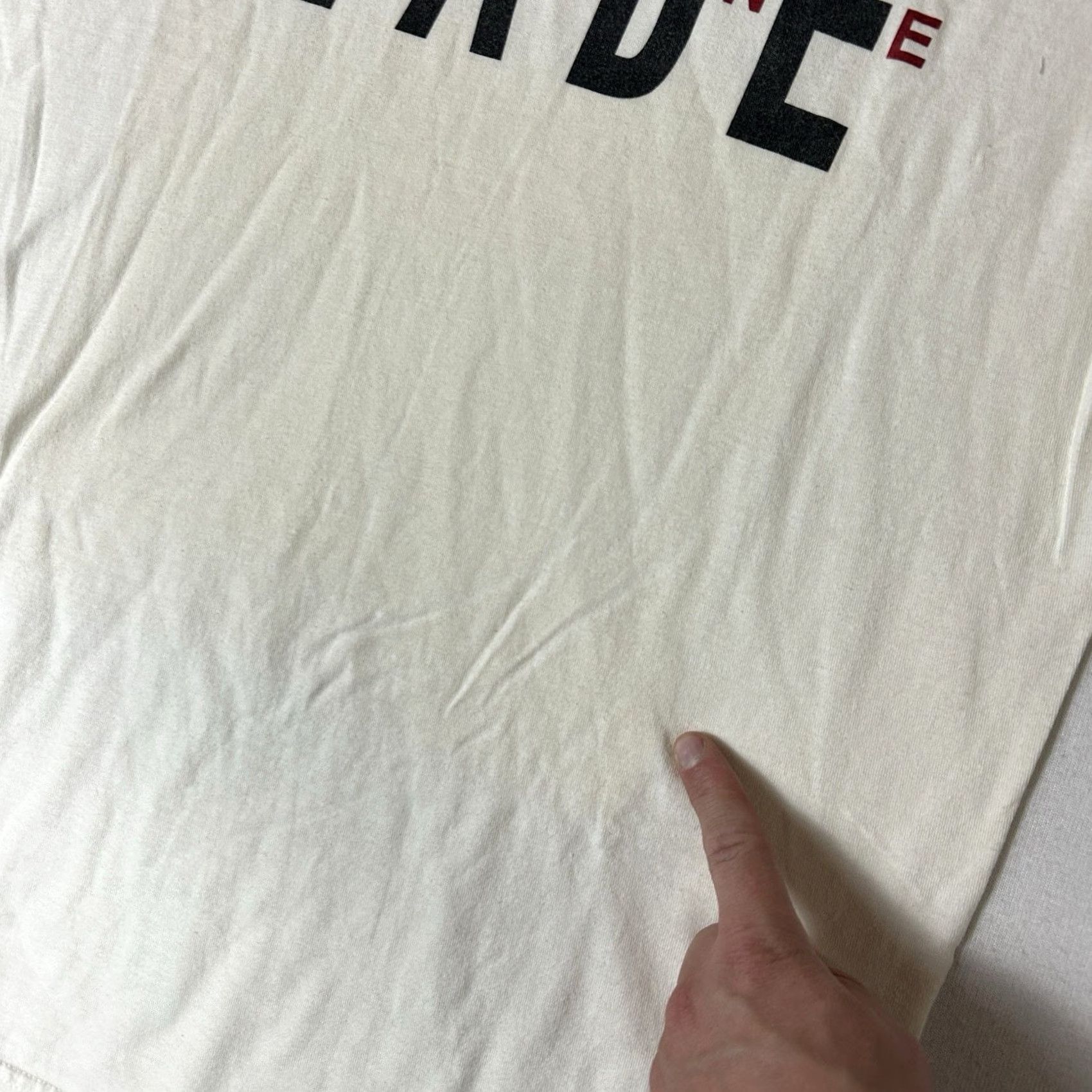 Jordan Brand Nike Dwayne Wade Jordan T-Shirt Men's XL Beige Short Sleeve Graphic Print 80s 90s Casual Shirt Mens Size US XL / EU 56 / 4 - 4 Thumbnail