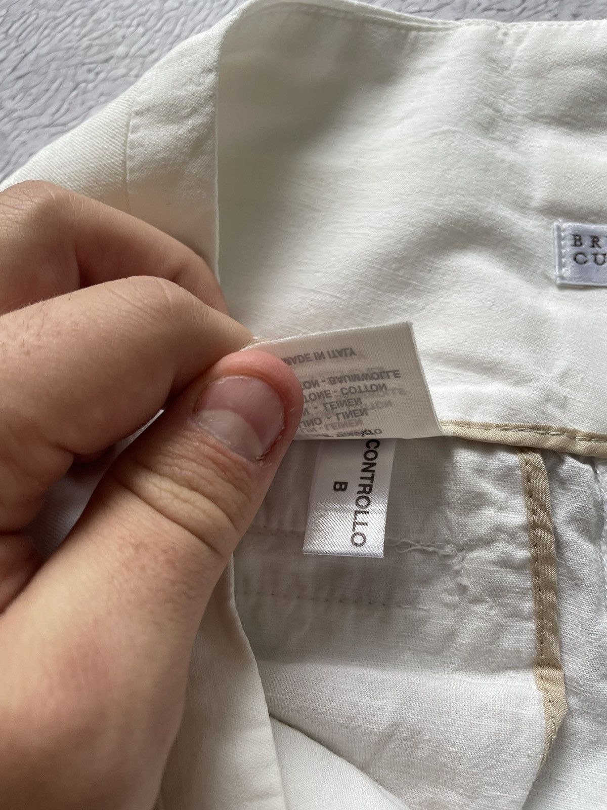 Brunello Cucinelli Brunello Cucinelli Pants Luxury Linen Made in Italy White Size 27" / US 4 / IT 40 - 11 Thumbnail