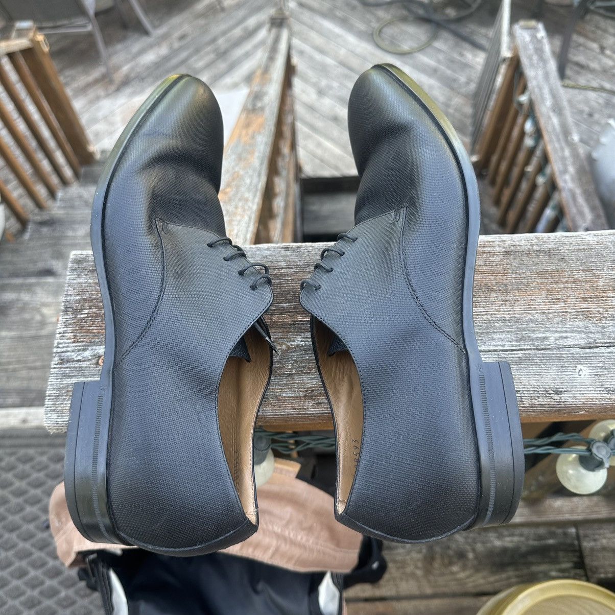 Hugo Boss Hugo Boss Embossed Kensington Leather Derby Oxford Shoes Size US 9 / EU 42 - 4 Thumbnail