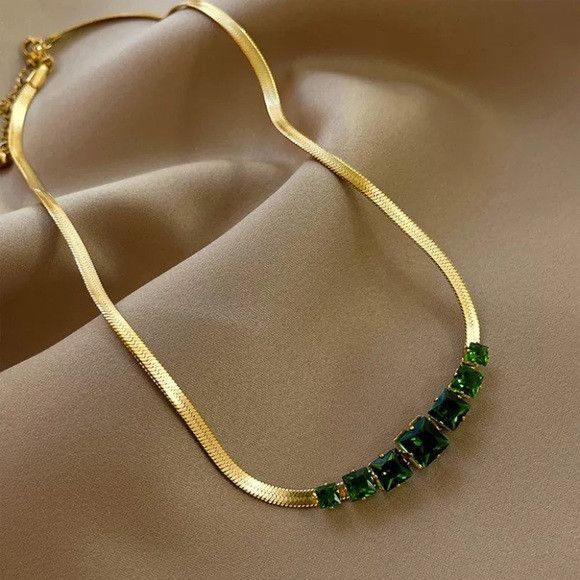 Other 316L Stainless Steel Embedded Zircon Snake Necklace Size ONE SIZE - 3 Thumbnail