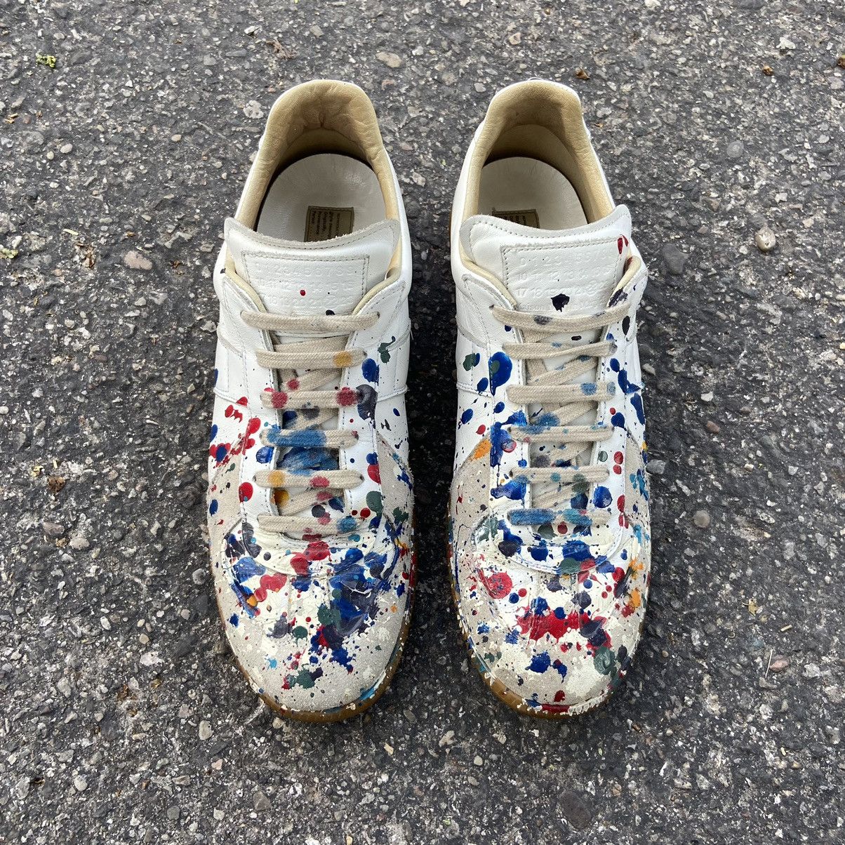 Maison Margiela Grail OG Paint Splatter Margiela Replica GATs - 42 ...
