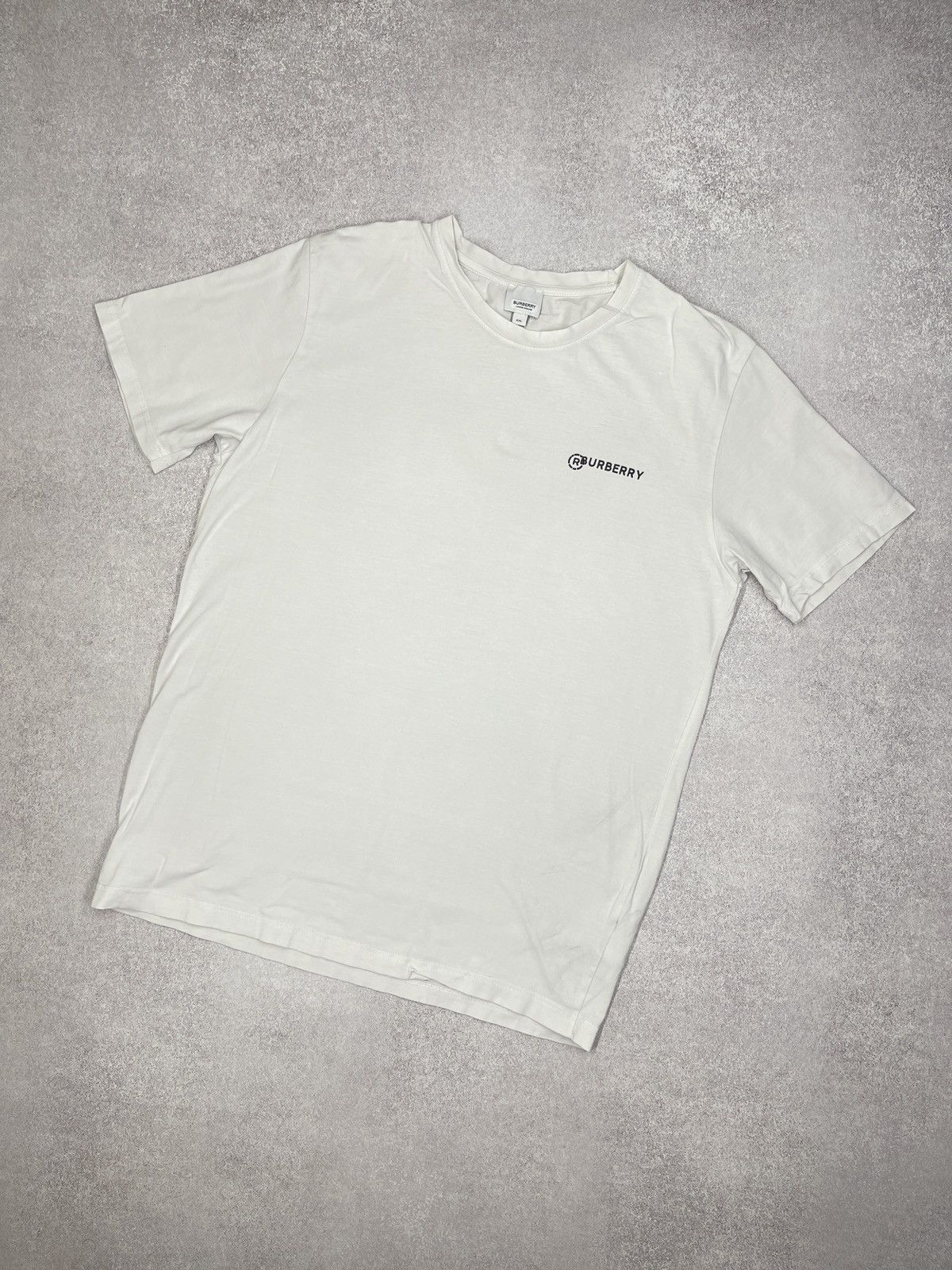 Burberry × Designer Mens Burberry London England Limited T Shirt White Big Logo Size US XL / EU 56 / 4 - 6 Thumbnail