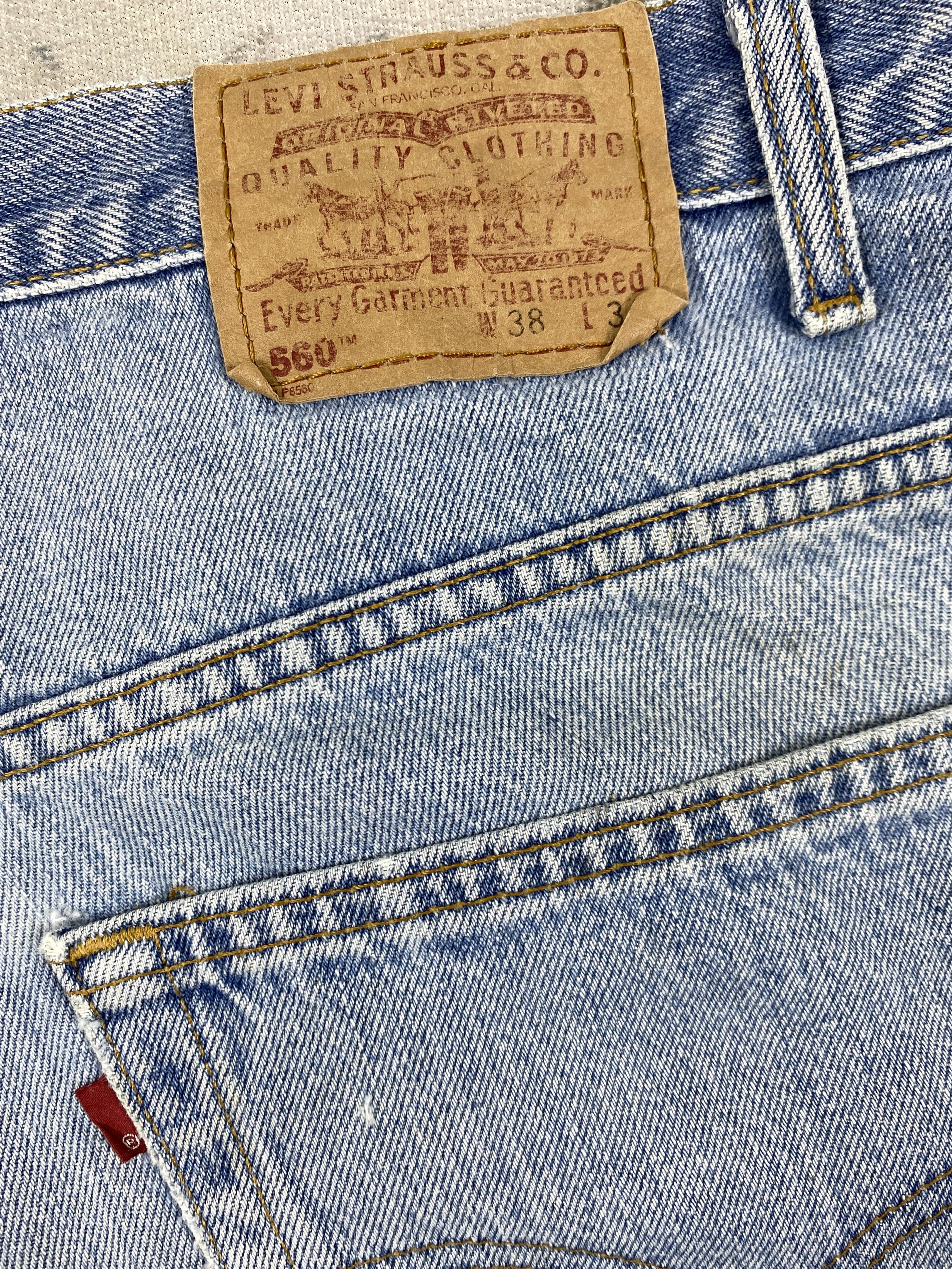 Levi's Light Wash Vintage Levi's 560 Denim 37x34.5 -JN394 Size US 37 - 11 Thumbnail