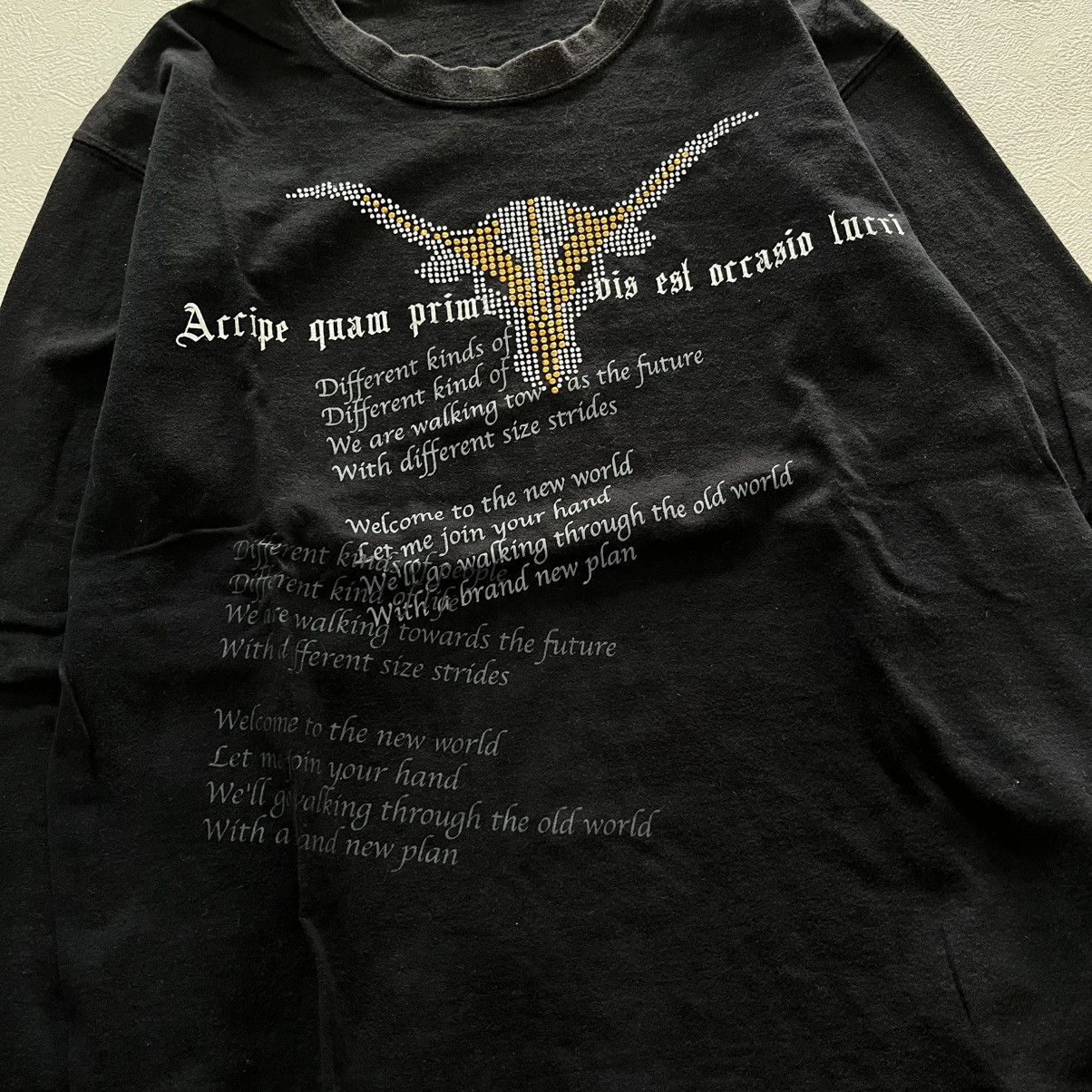 20471120 2000s Japanese archive poem vkei longsleeve tee Size US M / EU 48-50 / 2 - 3 Thumbnail