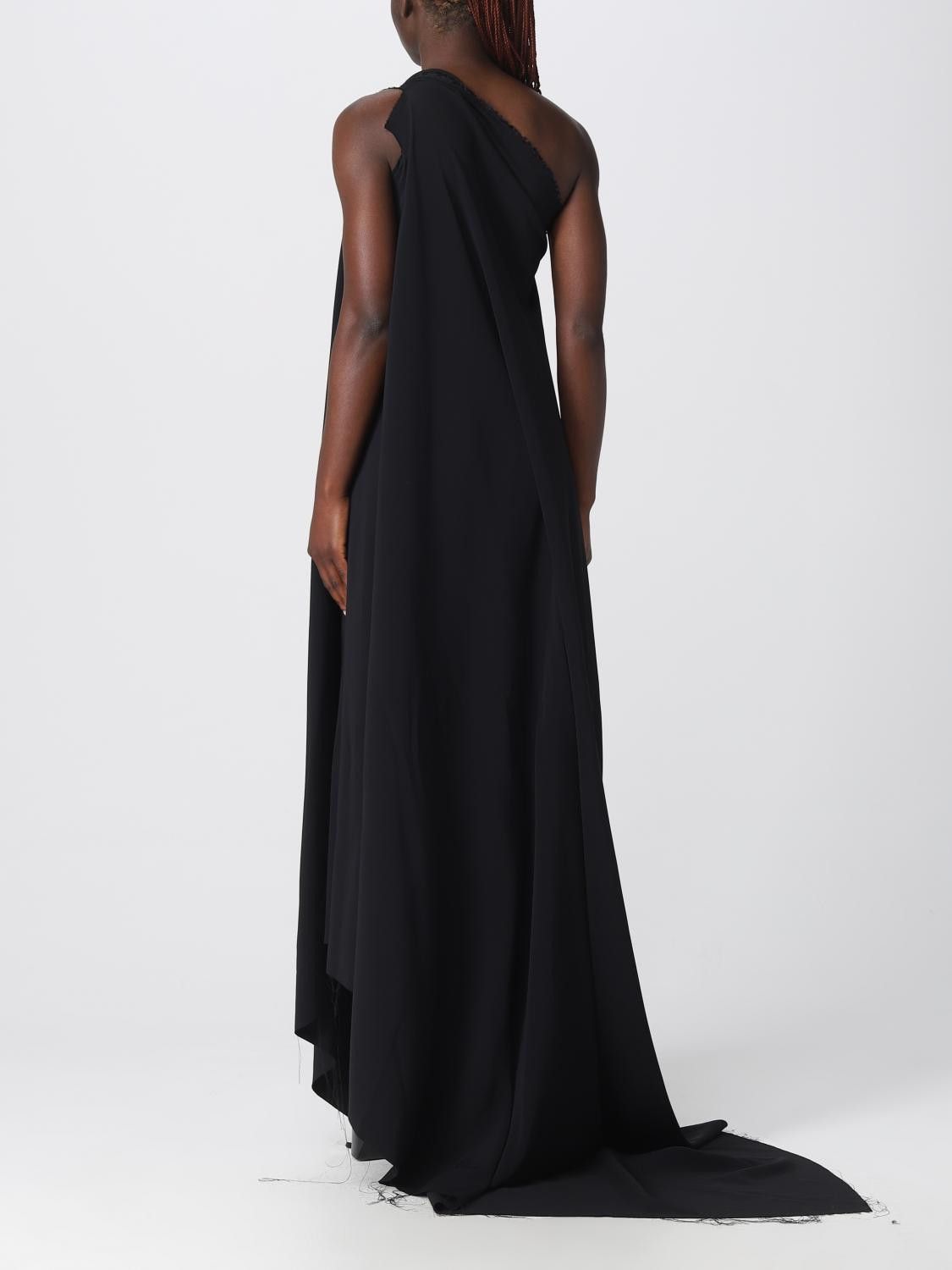 Balenciaga o1in1g0326 Draped Dress in Black Size S / US 4 / IT 40 - 2 Thumbnail
