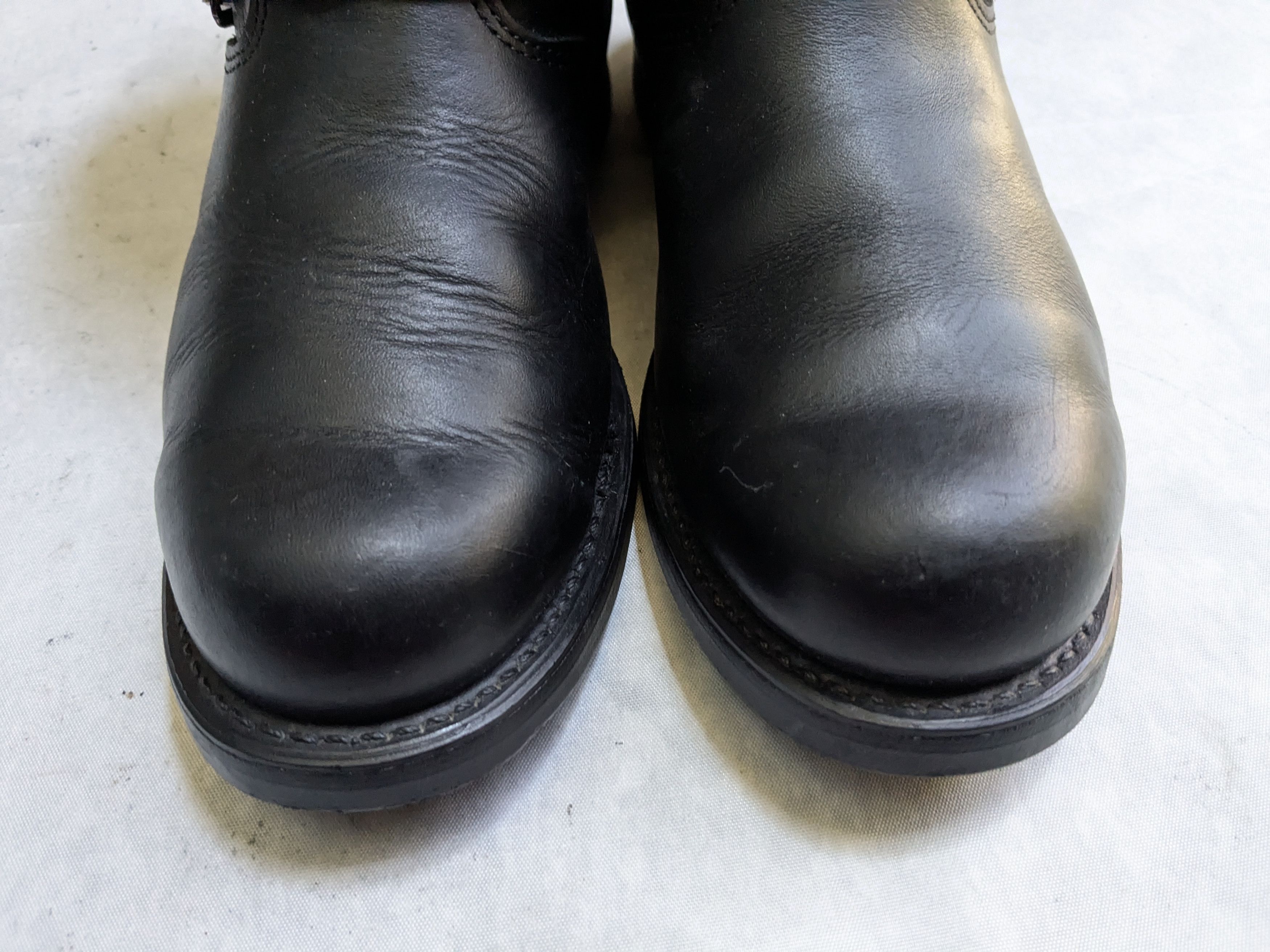 Frye Frye Engineer Black Leather 9 M Leather Buckle Size US 9 / EU 42 - 3 Thumbnail