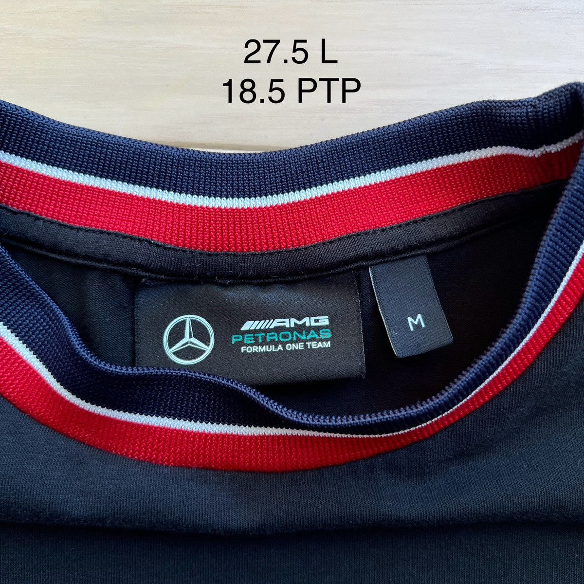 Mercedes-Benz Mercedes AMG Petronas F1 Shirt Medium Black Long Sleeve Size US M / EU 48-50 / 2 - 5 Thumbnail