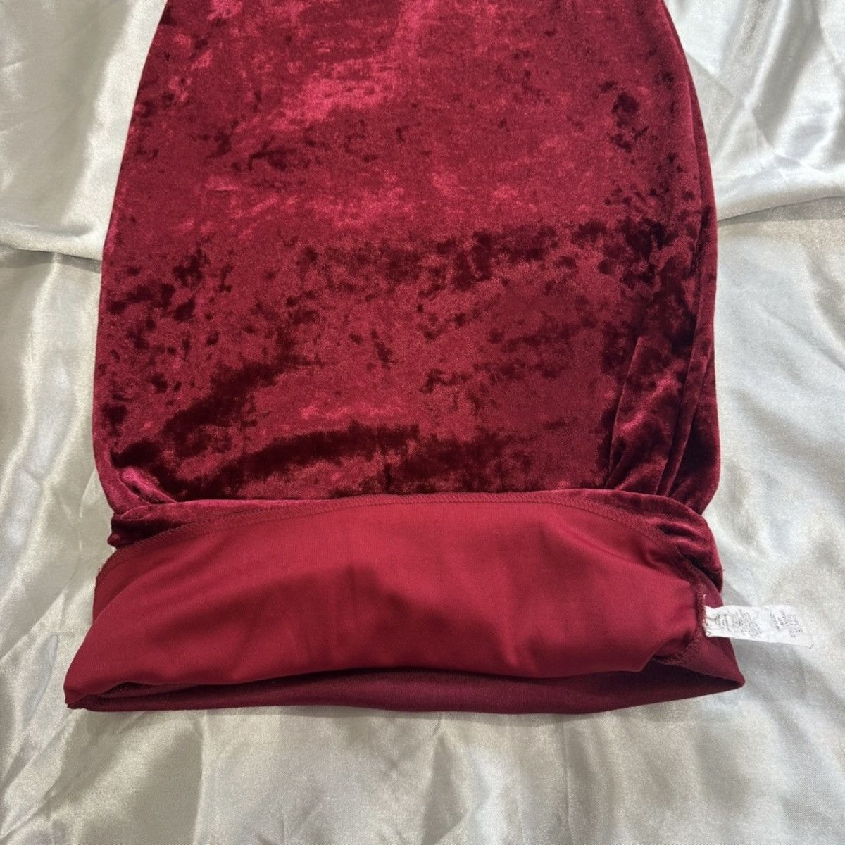 Other Red Velvet Midi Dress Size S / US 4 / IT 40 - 5 Thumbnail