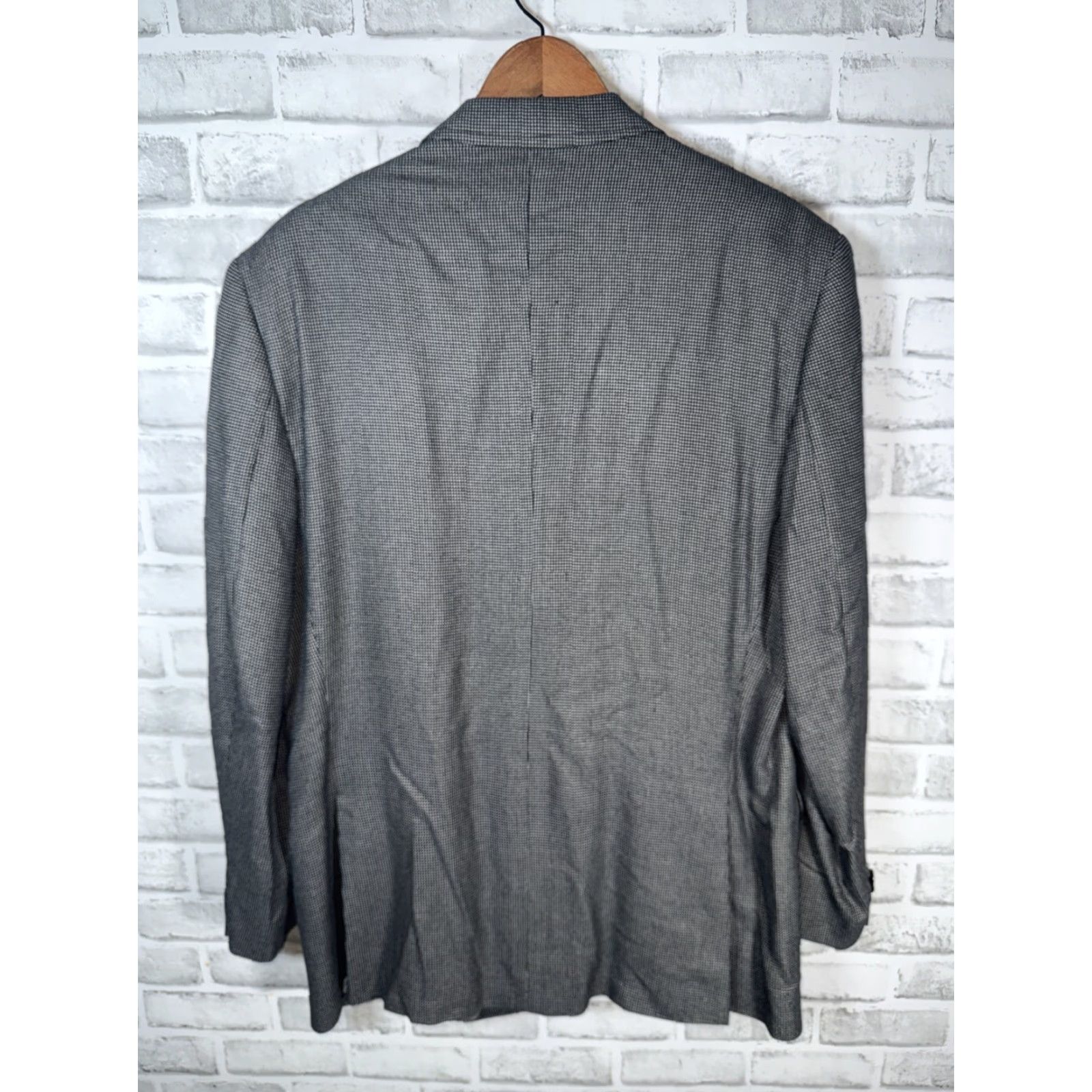 Jack Victor VINTAGE Jack Victor Sport Coat Mens 44R Gray Bamboo Viscose 2 Button Sports Coat Size US S / EU 44-46 / 1 - 6 Thumbnail