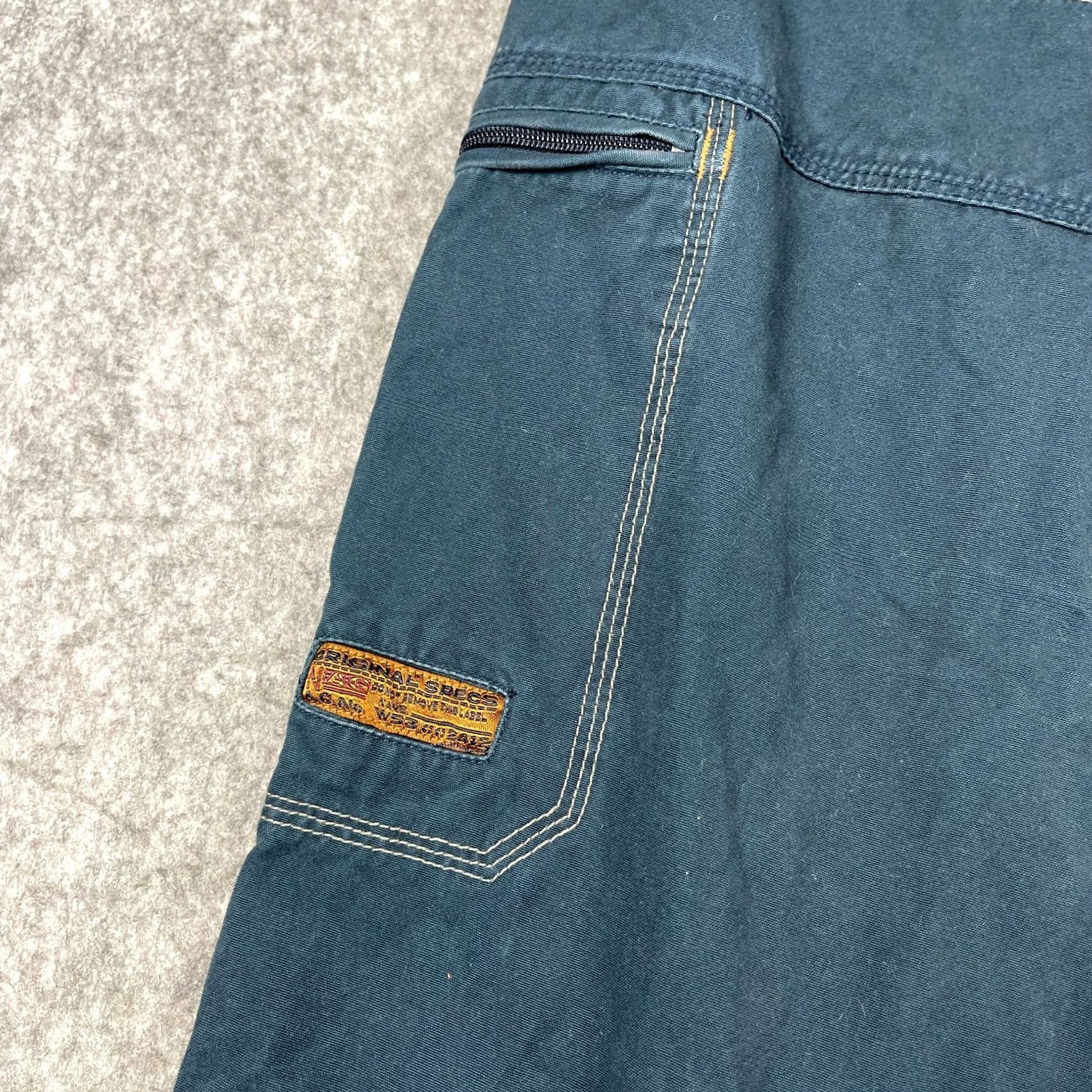 Vintage VINTAGE Nesi A.G. Pants 34L Black Cargo Pockets Wide Leg Baggie Skate Mens Size US 34 / EU 50 - 5 Thumbnail
