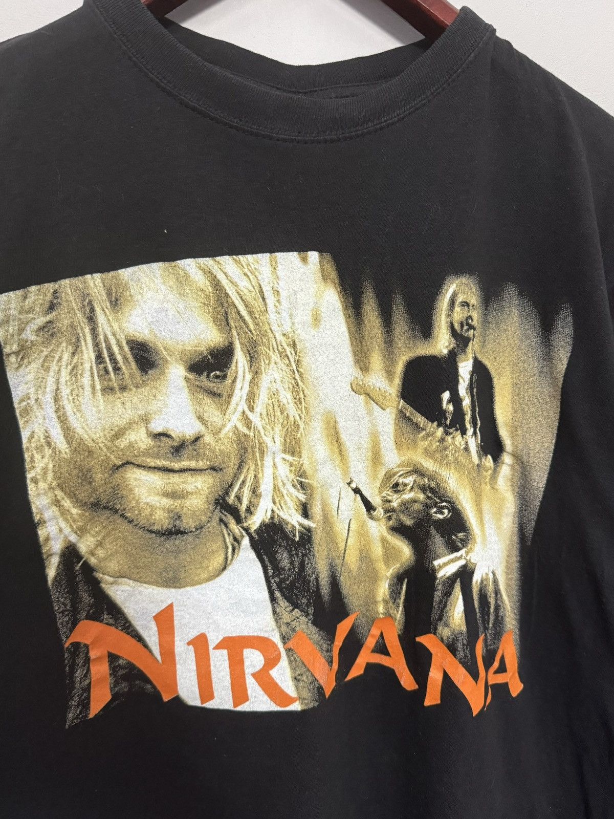 Nirvana Vintage Nirvana Kurt Cobain T-shirt Size US M / EU 48-50 / 2 - 2 Thumbnail