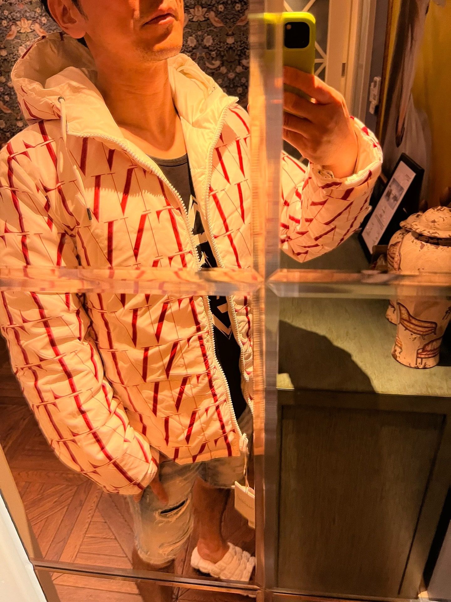 Valentino Valentino VLTN Times Print Down Jacket Size US M / EU 48-50 / 2 - 9 Thumbnail