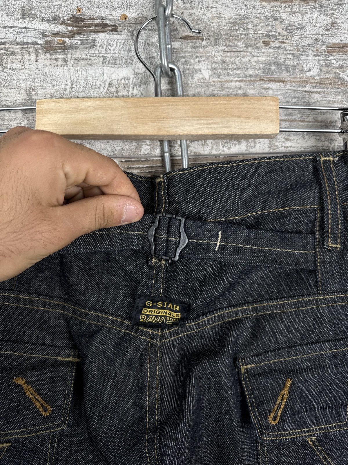 G-Star × Vintage Mens Vintage G star raw 96 jeans denim pants heritage embro Size US 36 / EU 52 - 12 Thumbnail