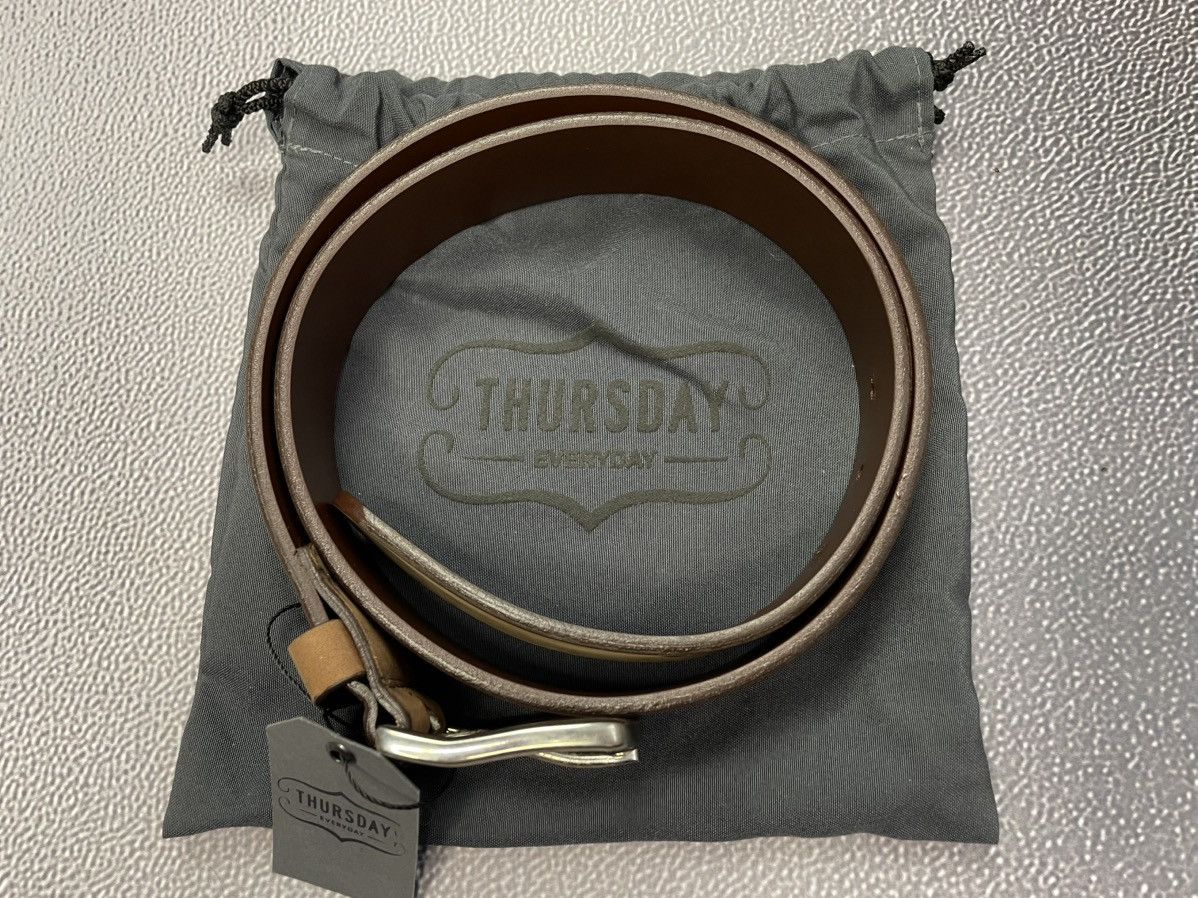 Other New Thursday Men Arizona Adobe Heritage Leather Belt Size 34 Size 34 - 3 Thumbnail