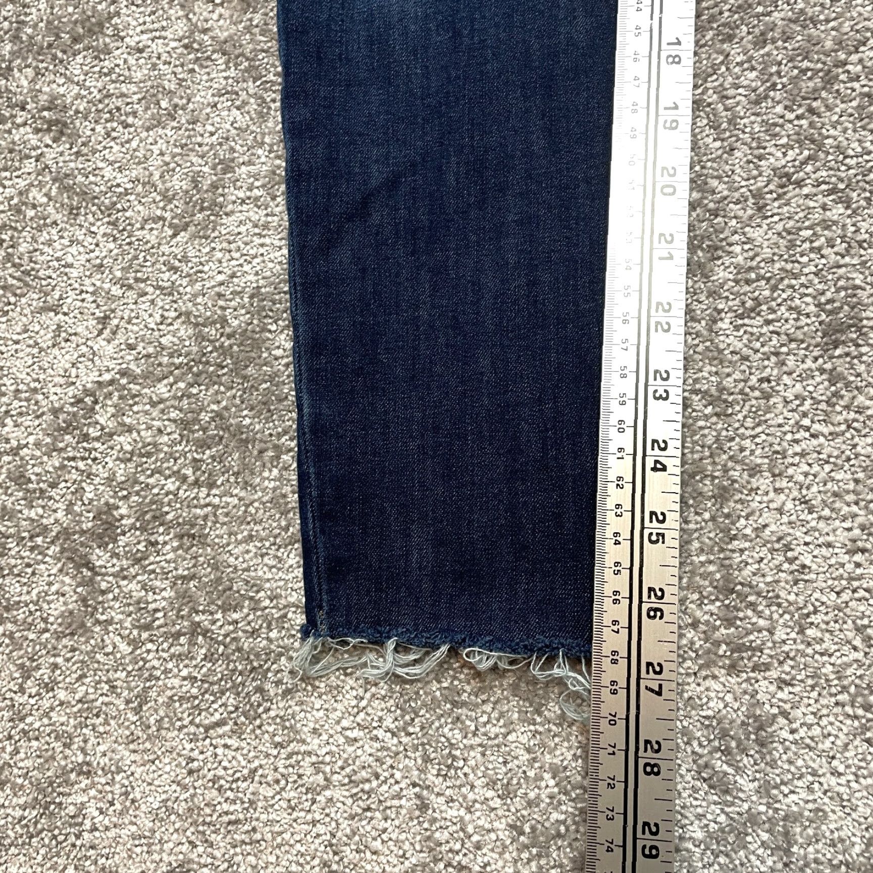 Banana Republic VINTAGE Banana Republic Jeans Haig Blue Dark Wash Womens 30 Reg Skinny Mid Rise 5-Pocket Denim Stretch Size 24" / US 00 / IT 34 - 7 Thumbnail