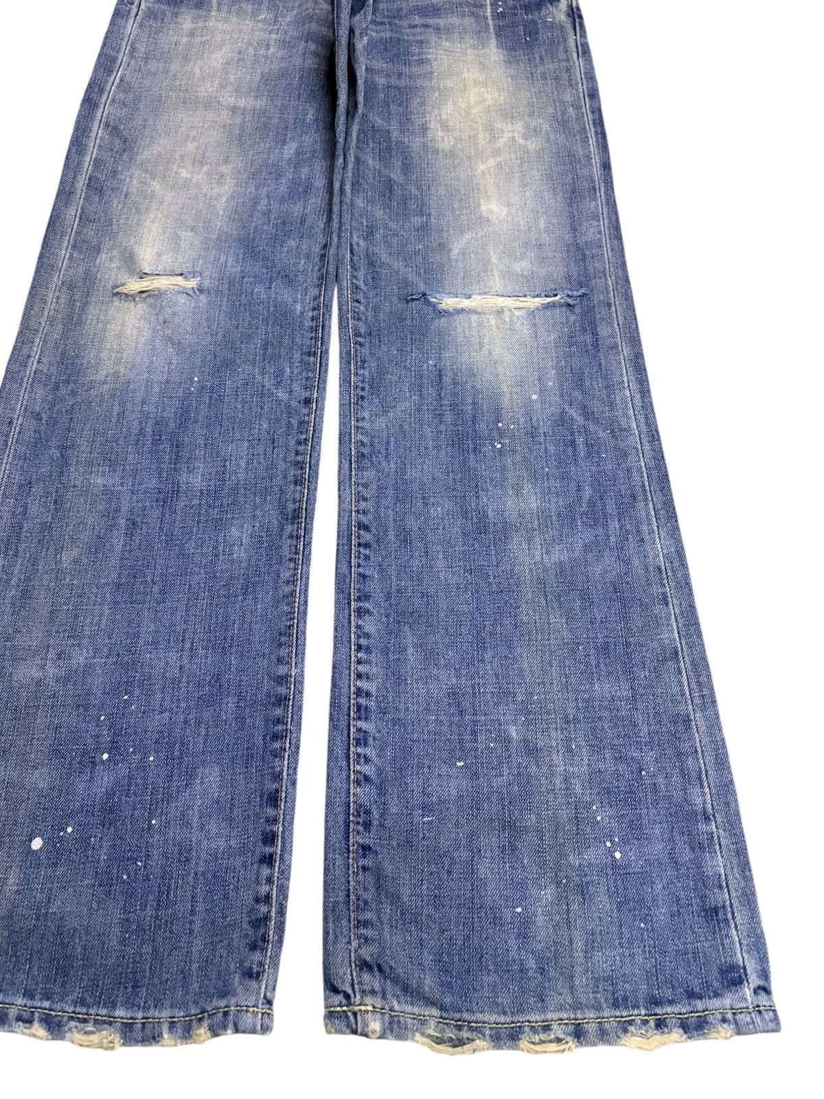 Abercrombie & Fitch Vintage Abercrombie Rusty Wash Painted Distress Baggy Jeans Size US 31 - 7 Thumbnail