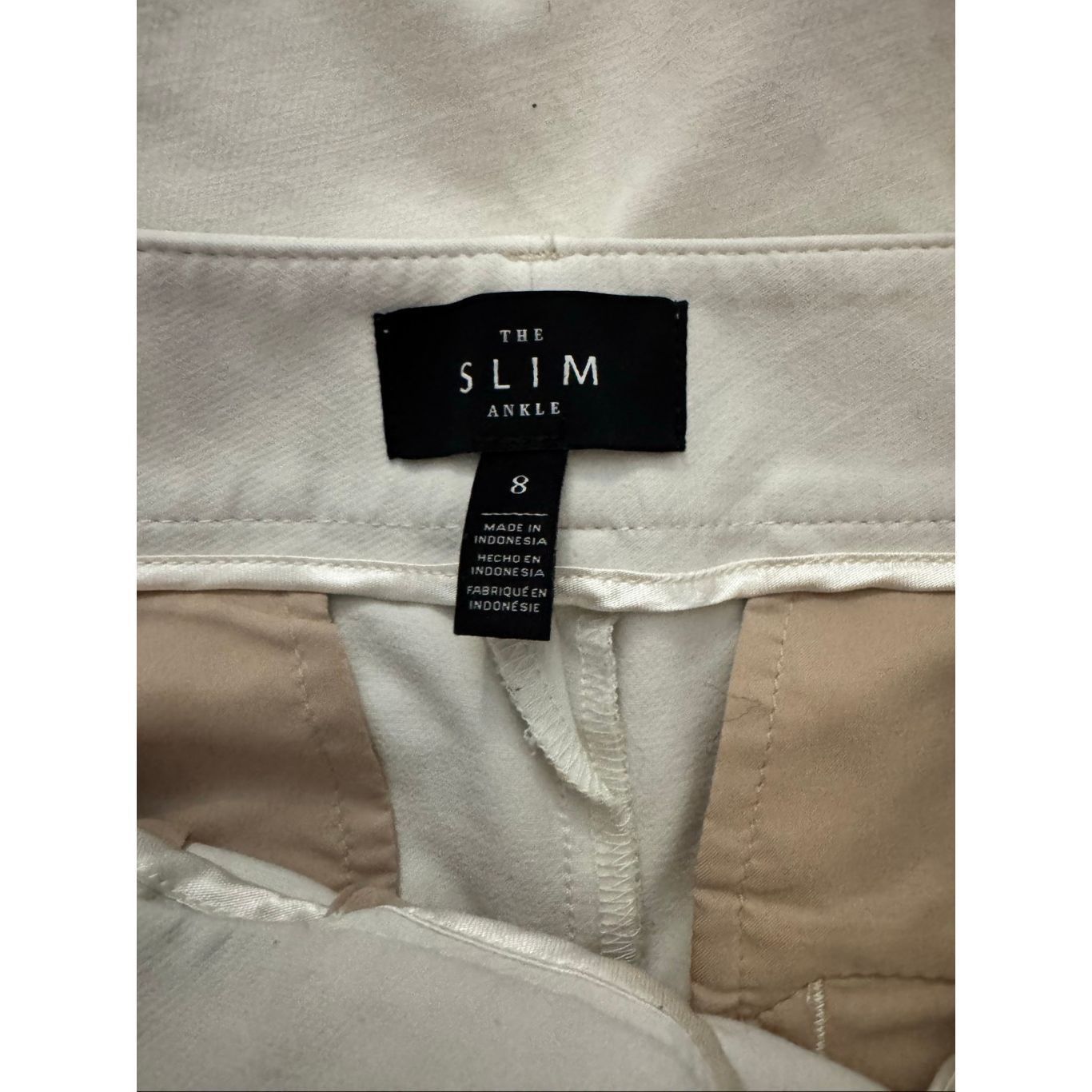 White House Black Market White House Black Market White Slim Ankle Pants | Size 8 | S Size 30" / US 8 / IT 44 - 3 Thumbnail