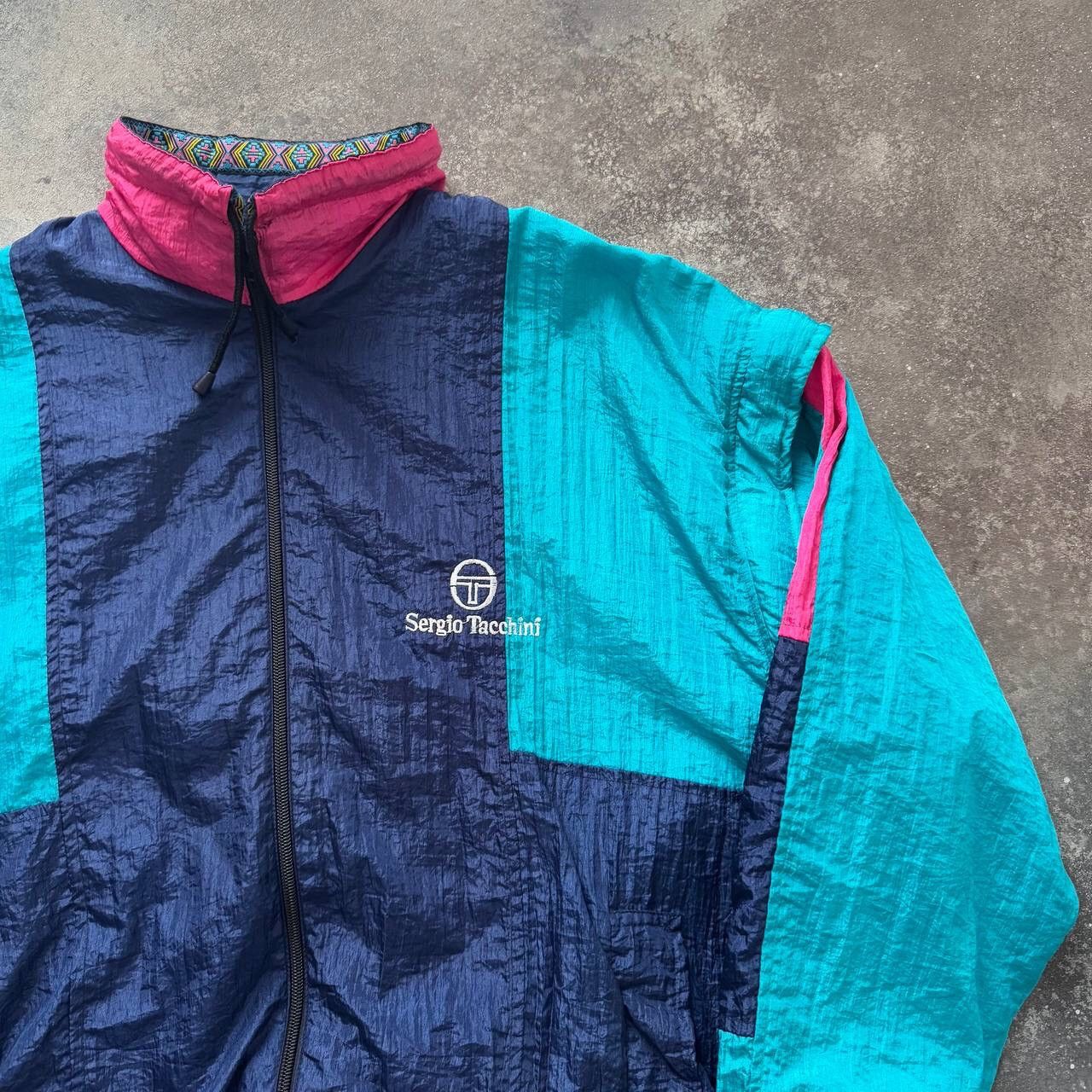 Sergio Tacchini 80s Sergio Tacchini Vintage Retro Track Jacket Size US M / EU 48-50 / 2 - 8 Thumbnail