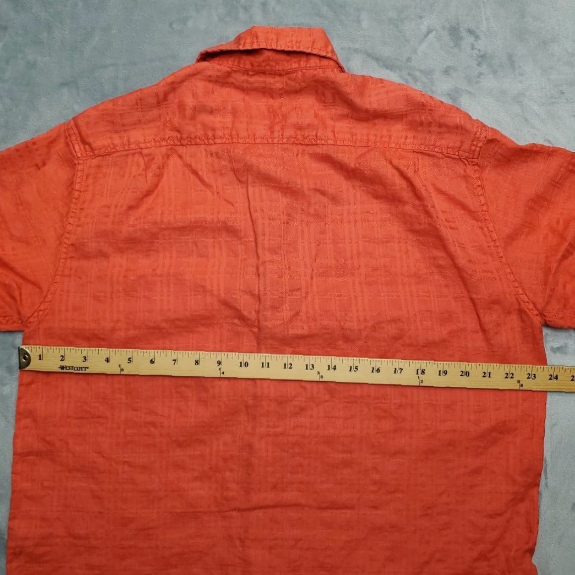 Vintage VINTAGE Caribbean Shirt Mens Large Textured Orange Hawaiian Silk Blend Casual Hawaiian Shirt Mens L Orange Beach Outdoor 90s Mens Size US L / EU 52-54 / 3 - 7 Thumbnail