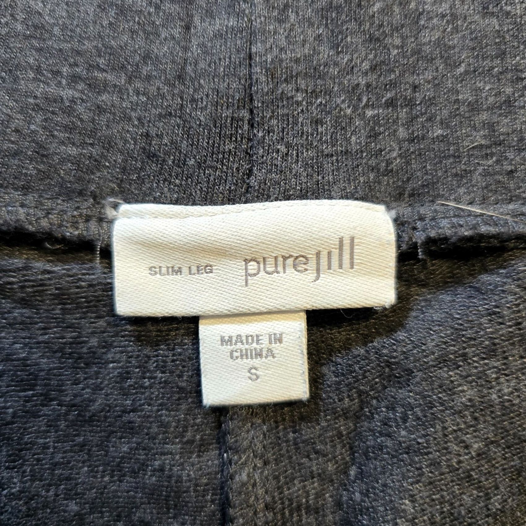 J. Jill J Jill Pants Slim Leg Gray Pull On Capsule Womens Small Knit Stretch Casual Modern City Preppy Mens? Size 28" / US 6 / IT 42 - 3 Thumbnail