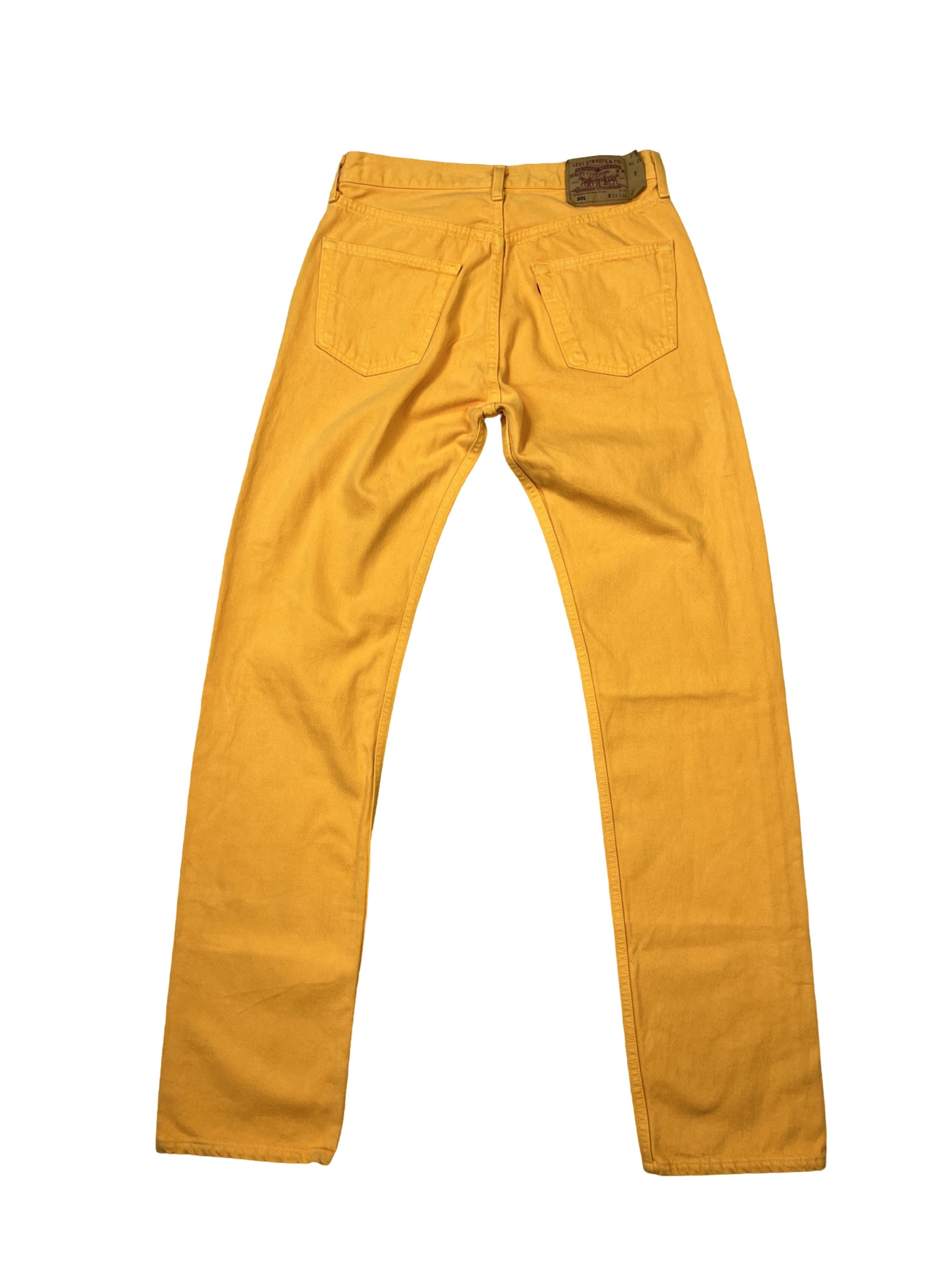 Levi s Vintage Clothing Vintage Rare Vintage 1996 Levi s 501 0196 Orange Denim Pants Grailed