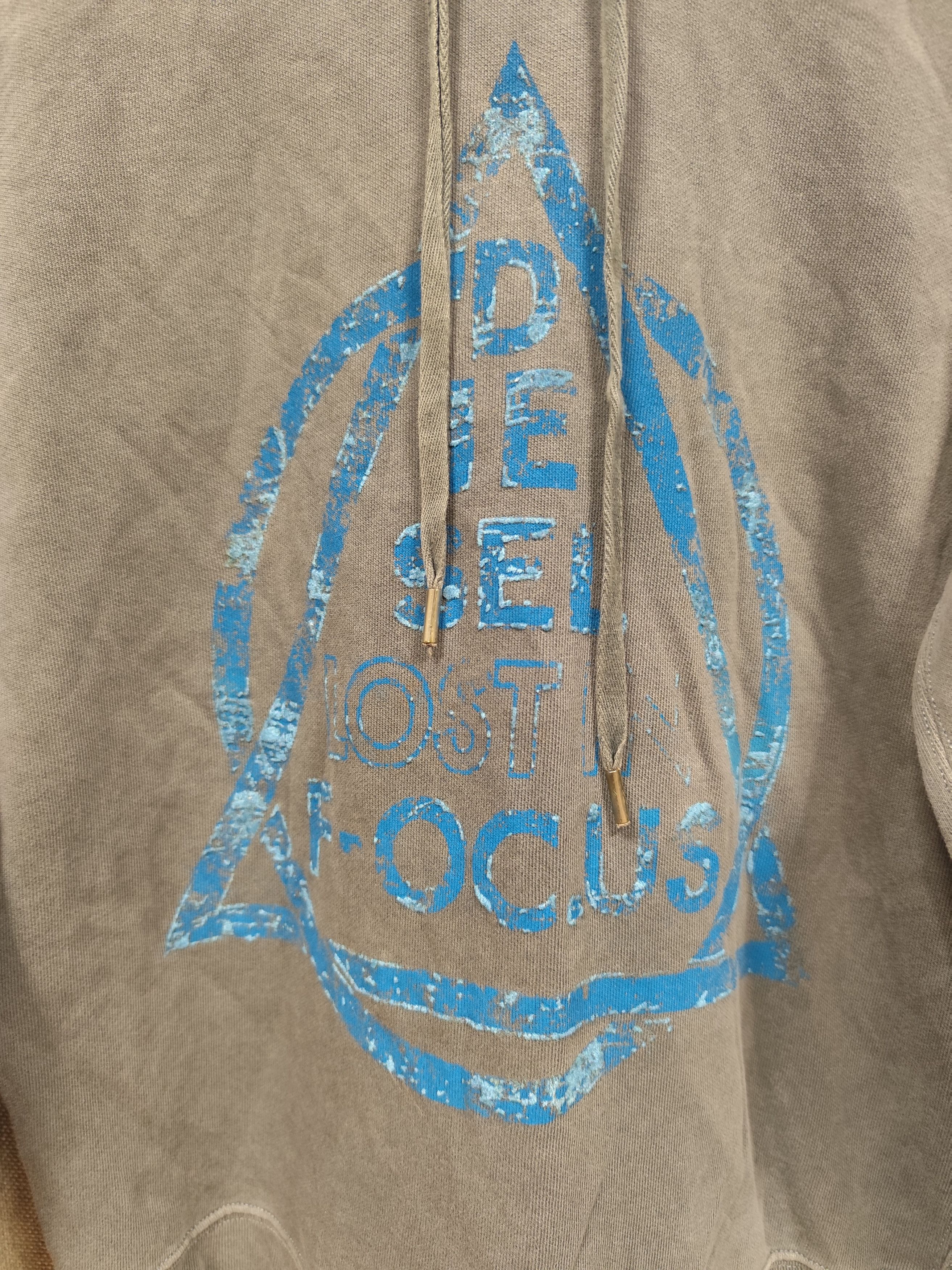 Designer × Diesel × Vintage sweatshirt hoodie diesel lost in focus made in bulgaria Size US M / EU 48-50 / 2 - 3 Thumbnail