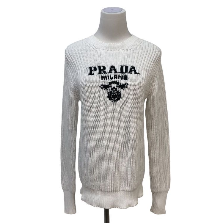 Prada Prada Logo Knit Sweater Size 40 Size S / US 4 / IT 40 - 1 Thumbnail