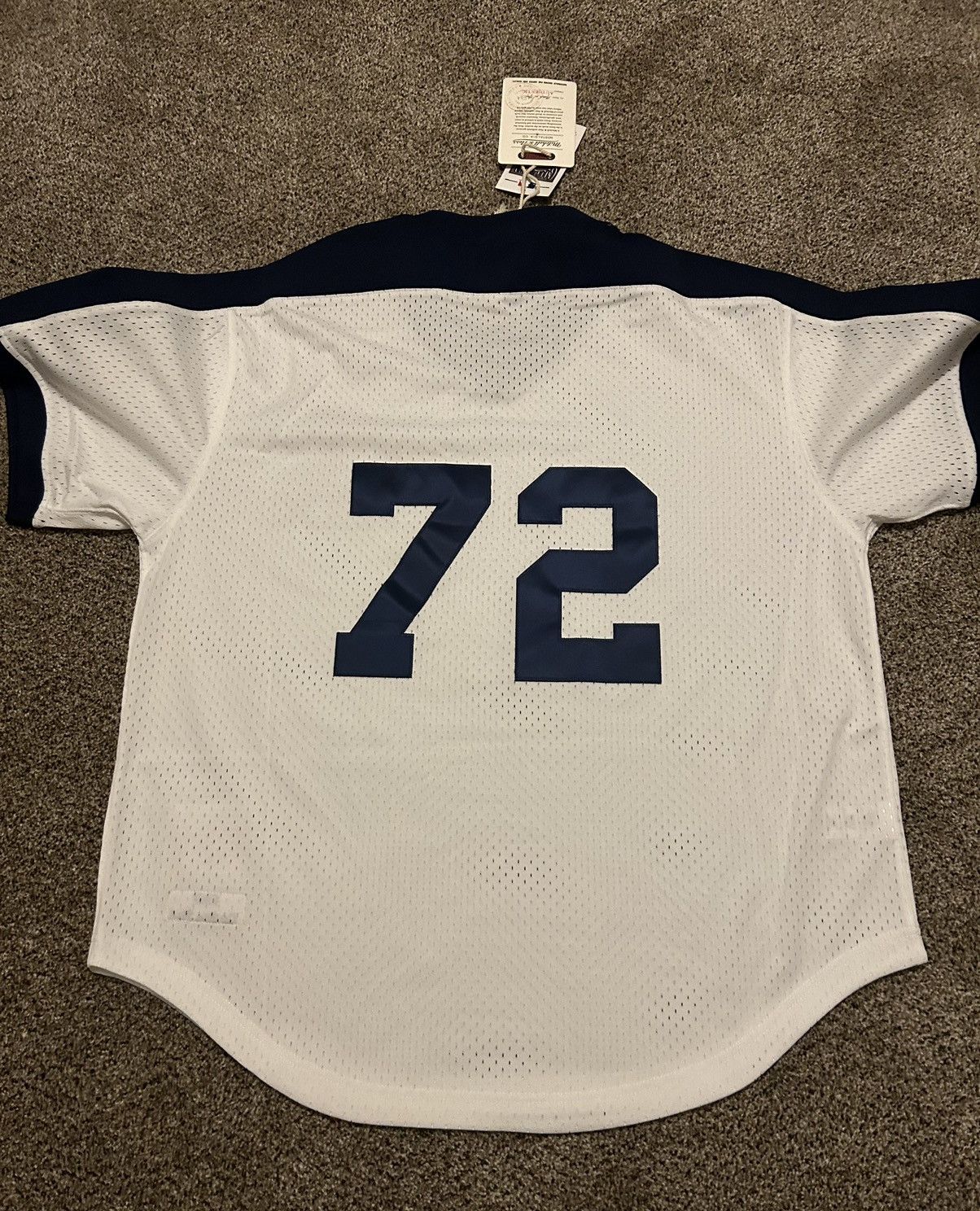 Mitchell & Ness Chicago White Sox Carlton Fisk 1981 Mesh BP Jersey Size XL Size US XL / EU 56 / 4 - 7 Thumbnail