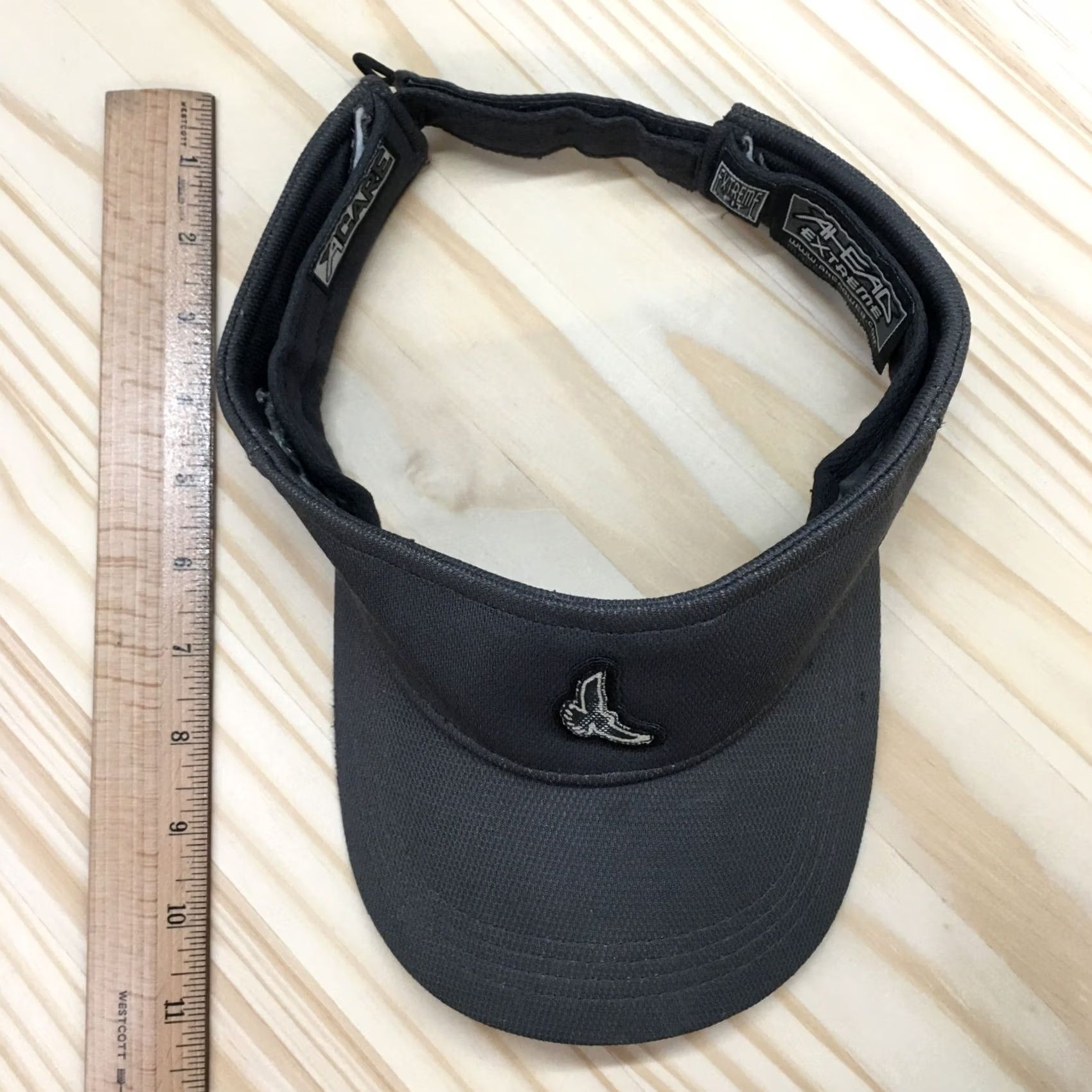 Vintage Ahead Hat Mens One Size Gray Eagle Landing Visor Curved Brim Embroidered Logo Size ONE SIZE - 4 Thumbnail