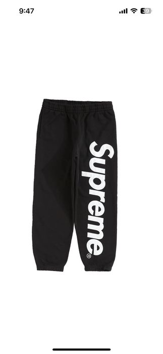 Supreme Supreme Satin Appliqué Sweatpant | Grailed