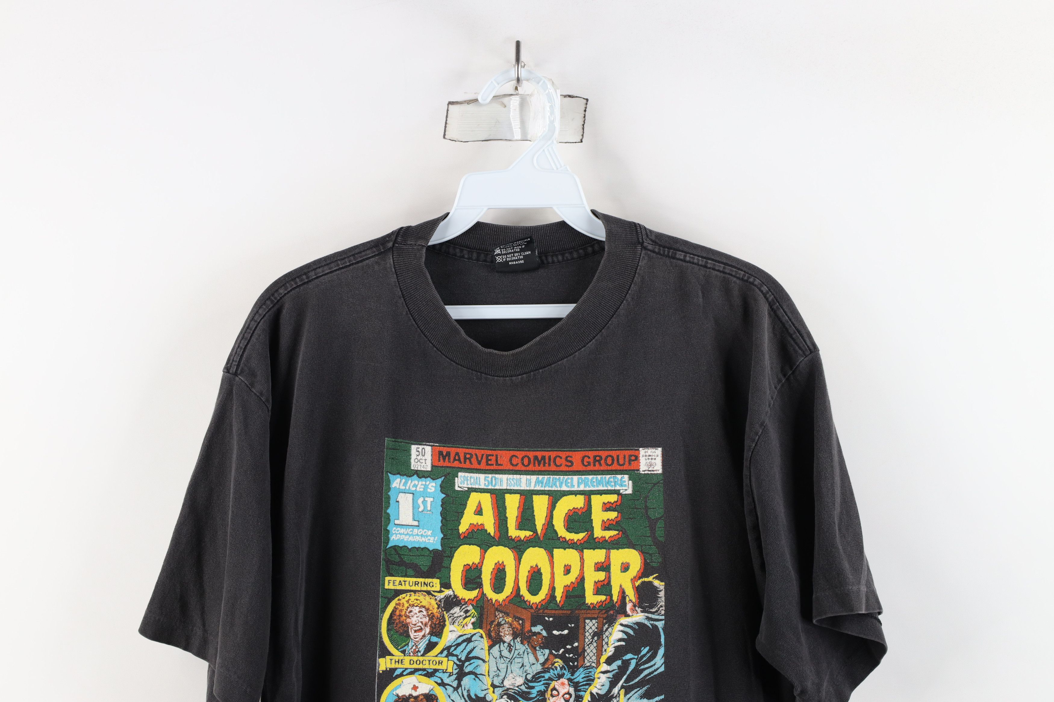 Vintage Vintage 90s Marvel Comics Cooper Band Tour T-Shirt Black Size US L / EU 52-54 / 3 - 2 Thumbnail