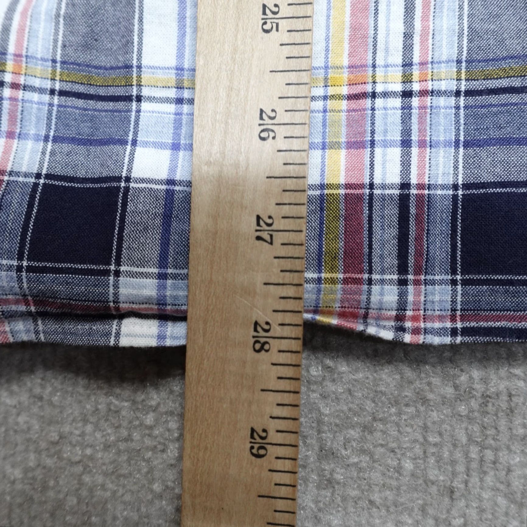 johnnie-O johnnie-O Shirt Medium Blue Windowpane Plaid Button-Down Oxford 100% Cotton Size US M / EU 48-50 / 2 - 6 Thumbnail