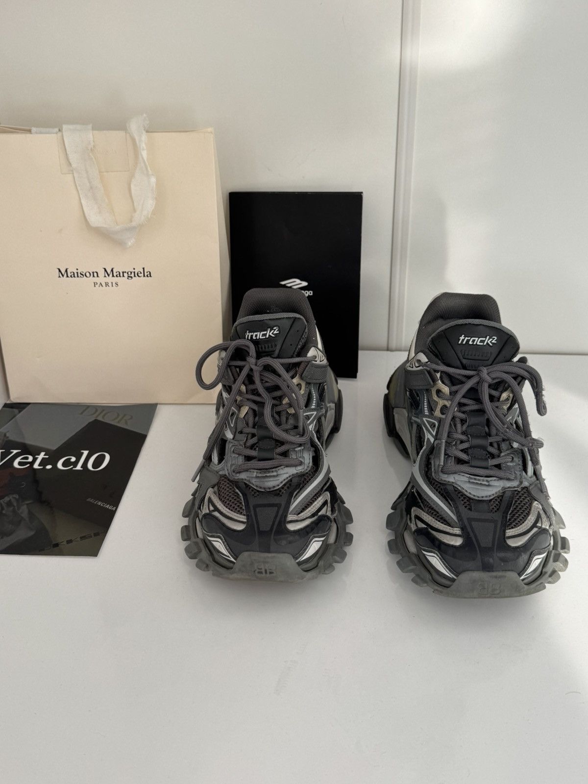 Balenciaga ⛔️Balenciaga track 2 grey white Size US 7 / EU 40 - 2 Thumbnail