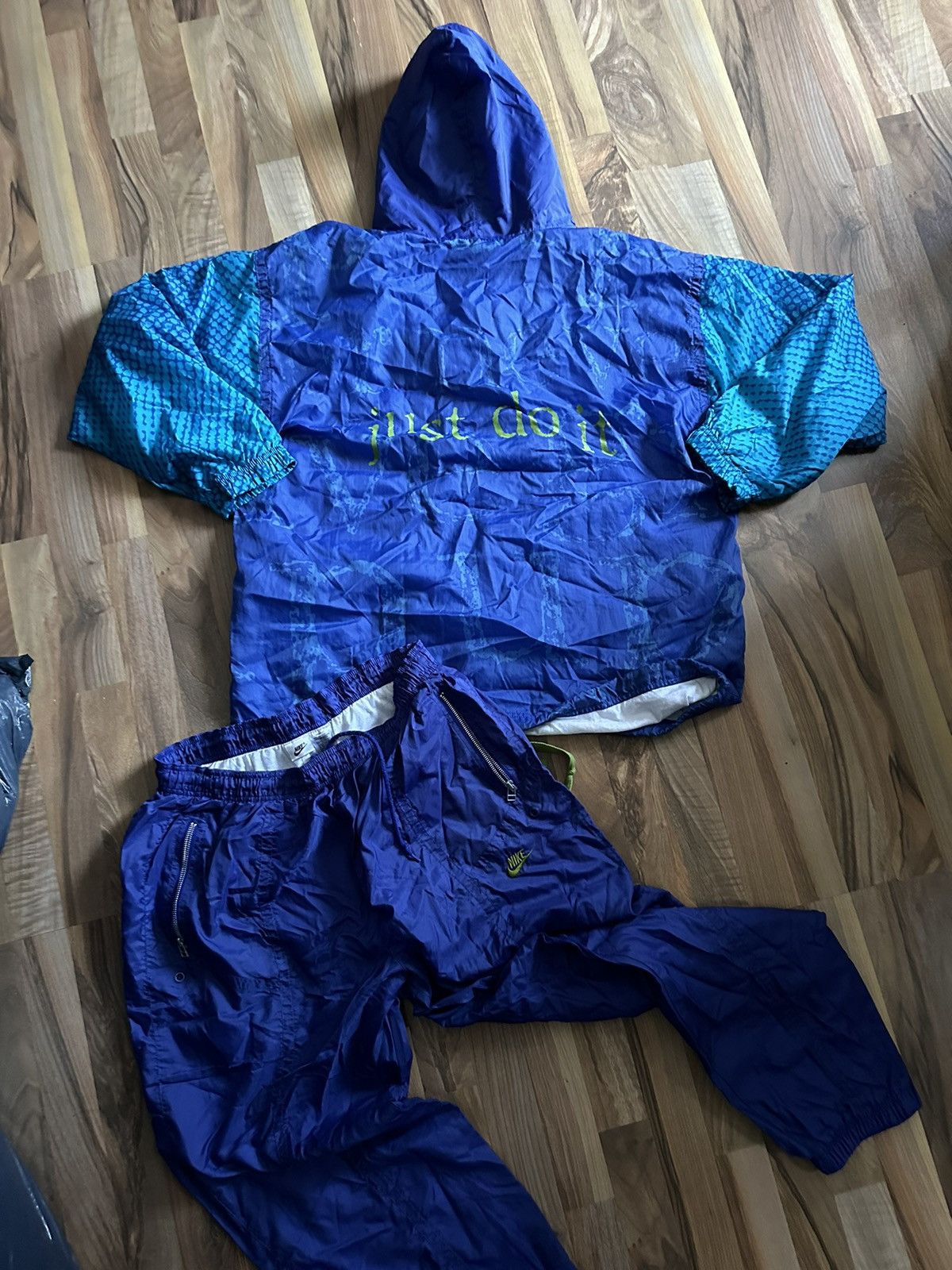 image of Nike Air Tracksuit Size XL Vintage Retro Nike Suit in Blue, Men's