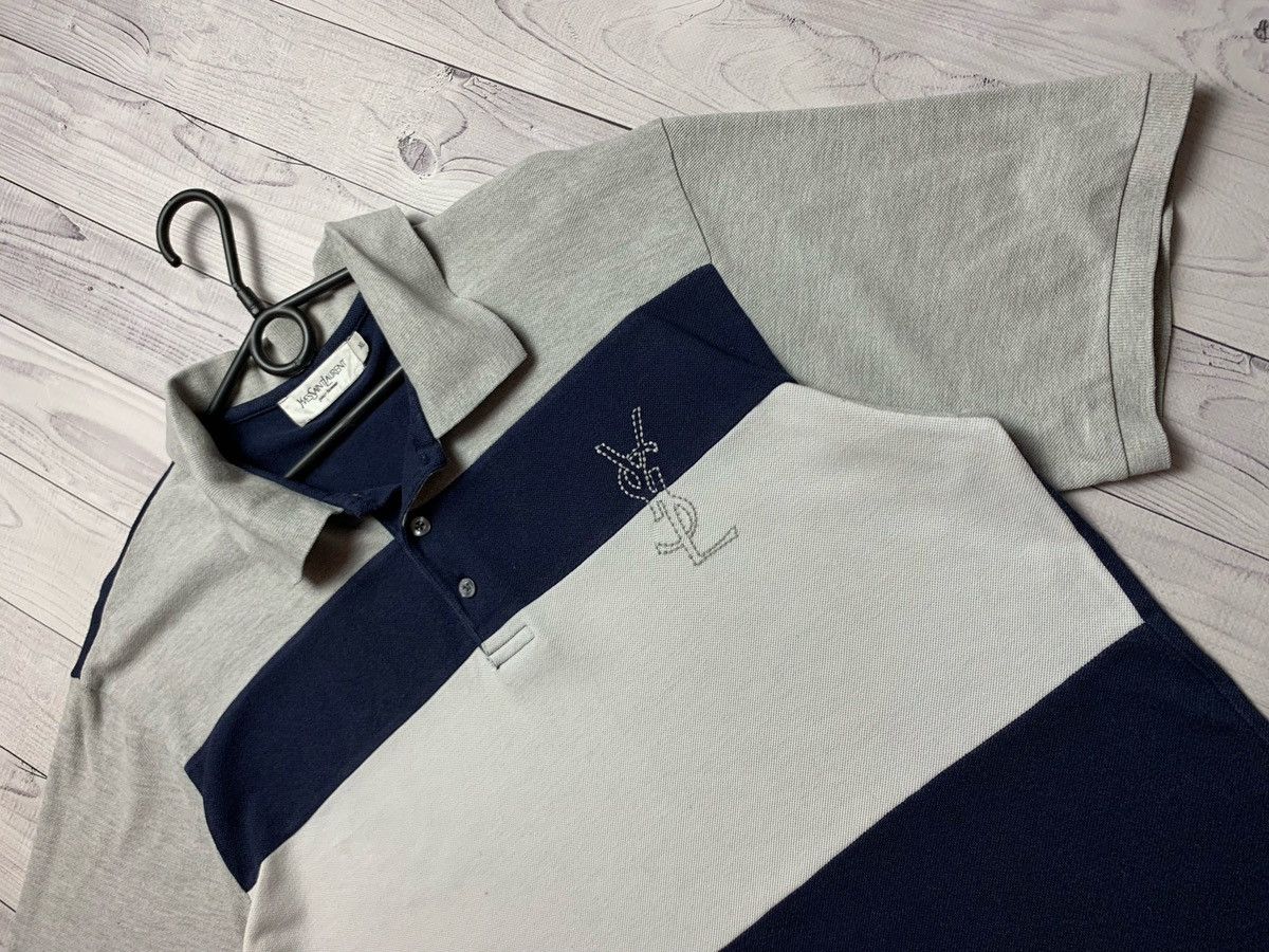 Vintage × Yves Saint Laurent Yves saint Laurent polo big logo Size xl Size US XL / EU 56 / 4 - 2 Thumbnail